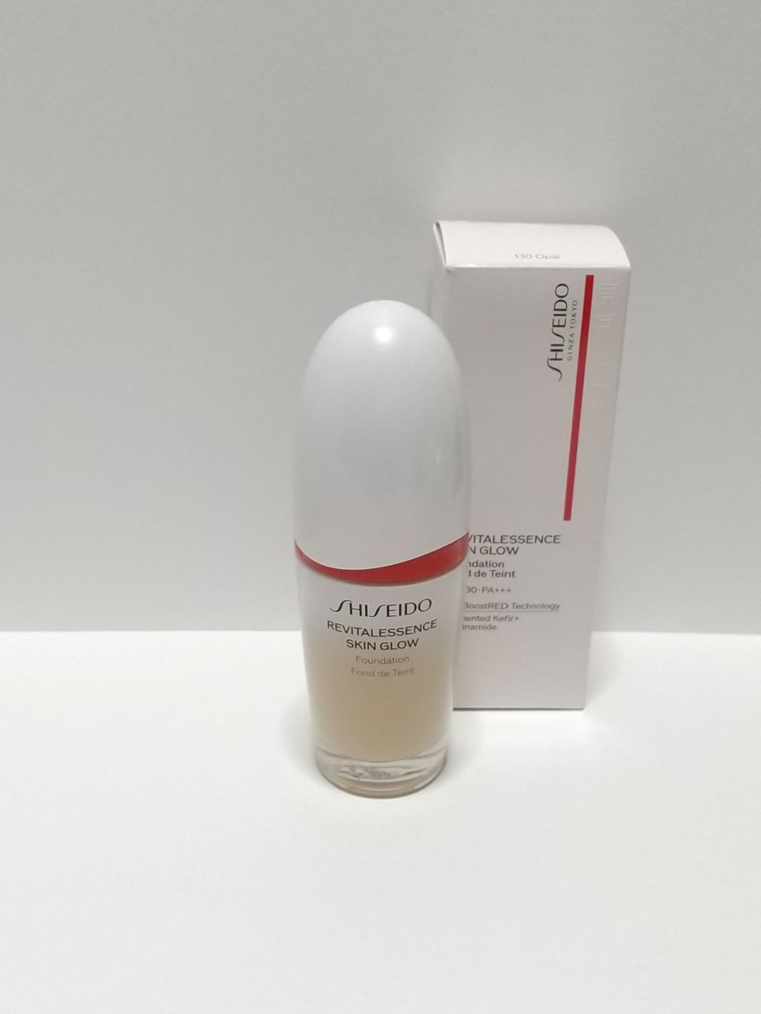 エッセンス スキングロウ ファンデーション 130 Opal/SHISEIDO/リキッドファンデーションを使ったクチコミ（1枚目）