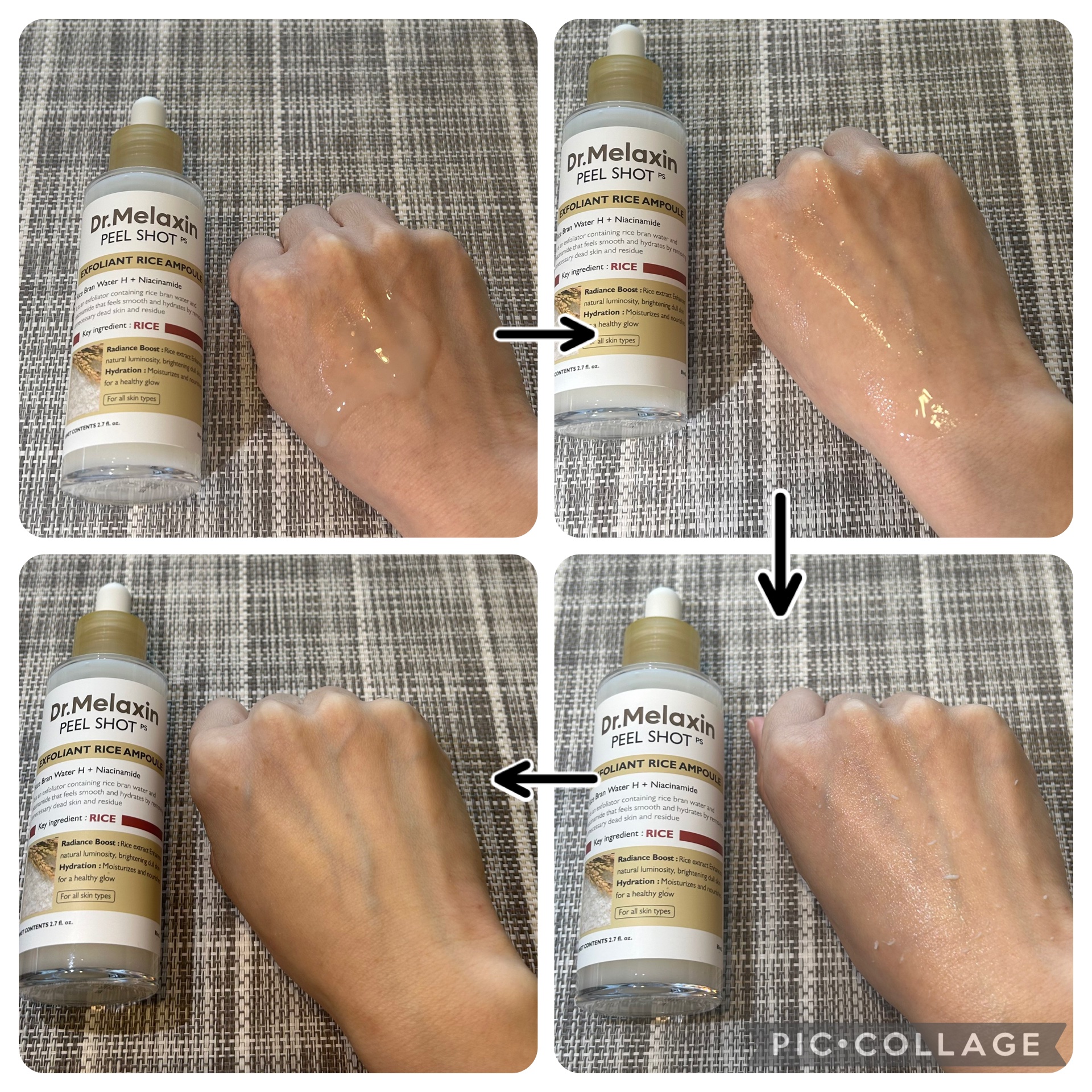 白米ピールショットゴマージュアンプル/Dr.Melaxin/美容液を使ったクチコミ（3枚目）