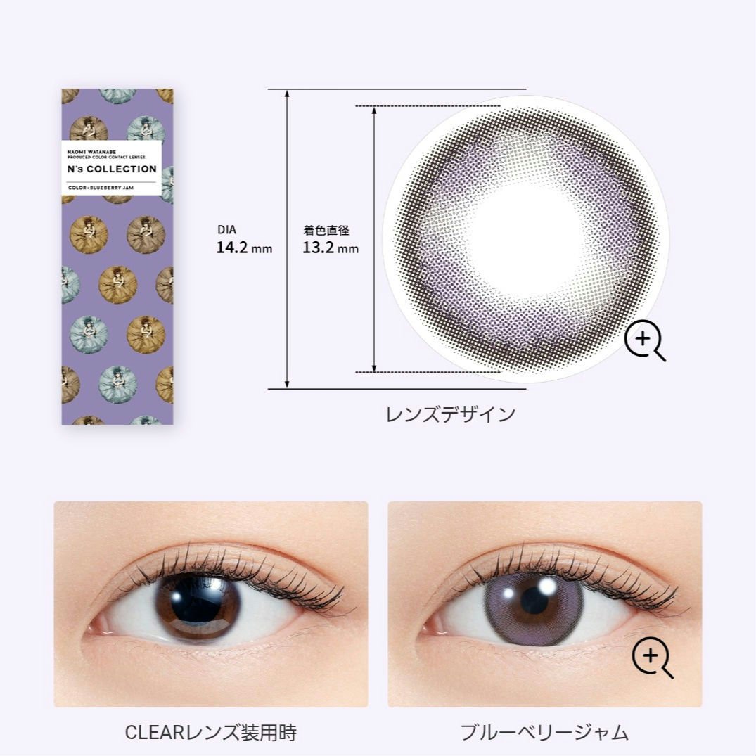 N’s COLLECTION 1day ブルーベリージャム/N’s COLLECTION/ワンデー（１DAY）カラコンを使ったクチコミ（1枚目）