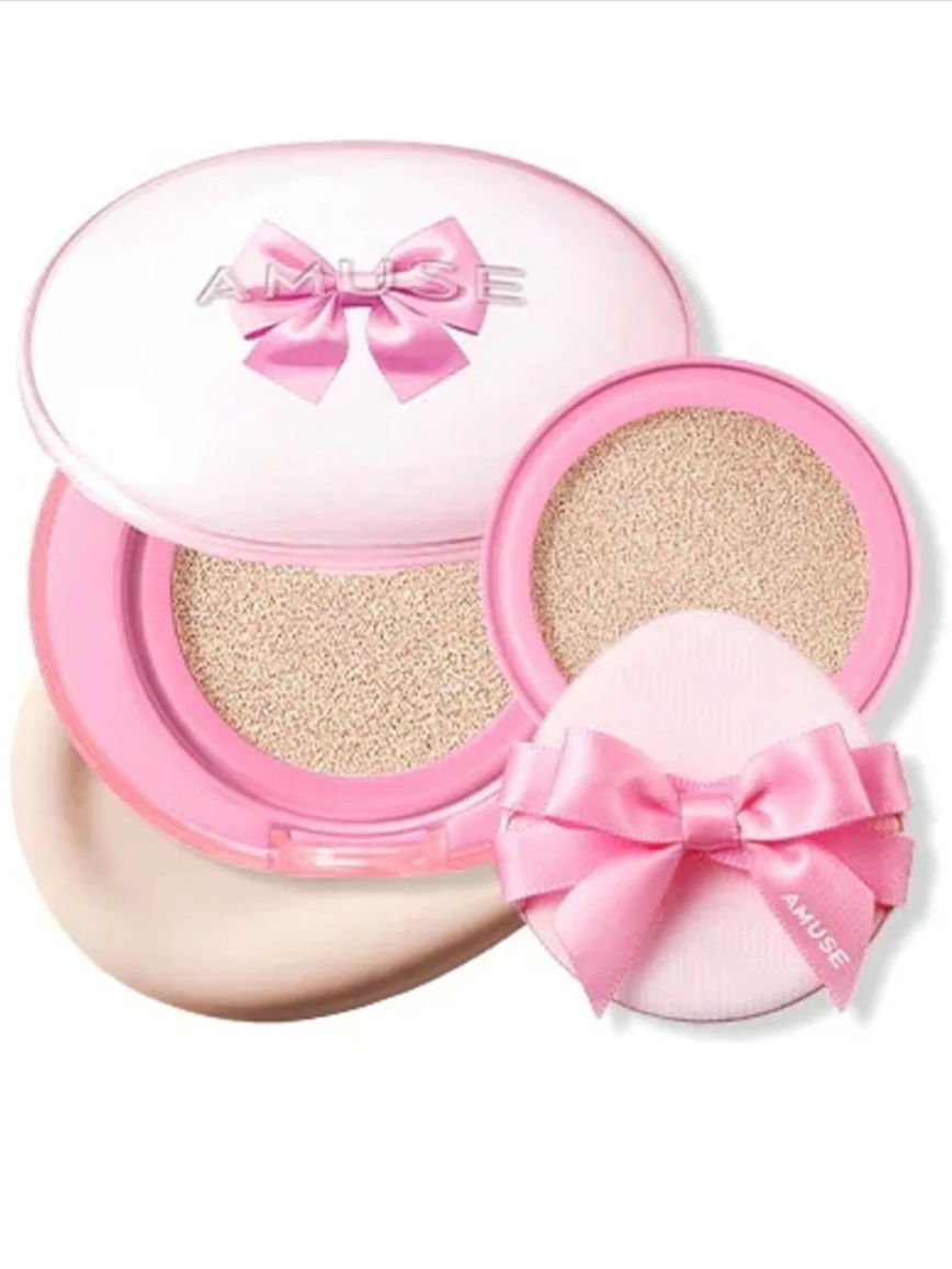 セラミックスキンパーフェクタークッション バレリーナ限定エディション 01/AMUSE/ファンデーションを使ったクチコミ（2枚目）