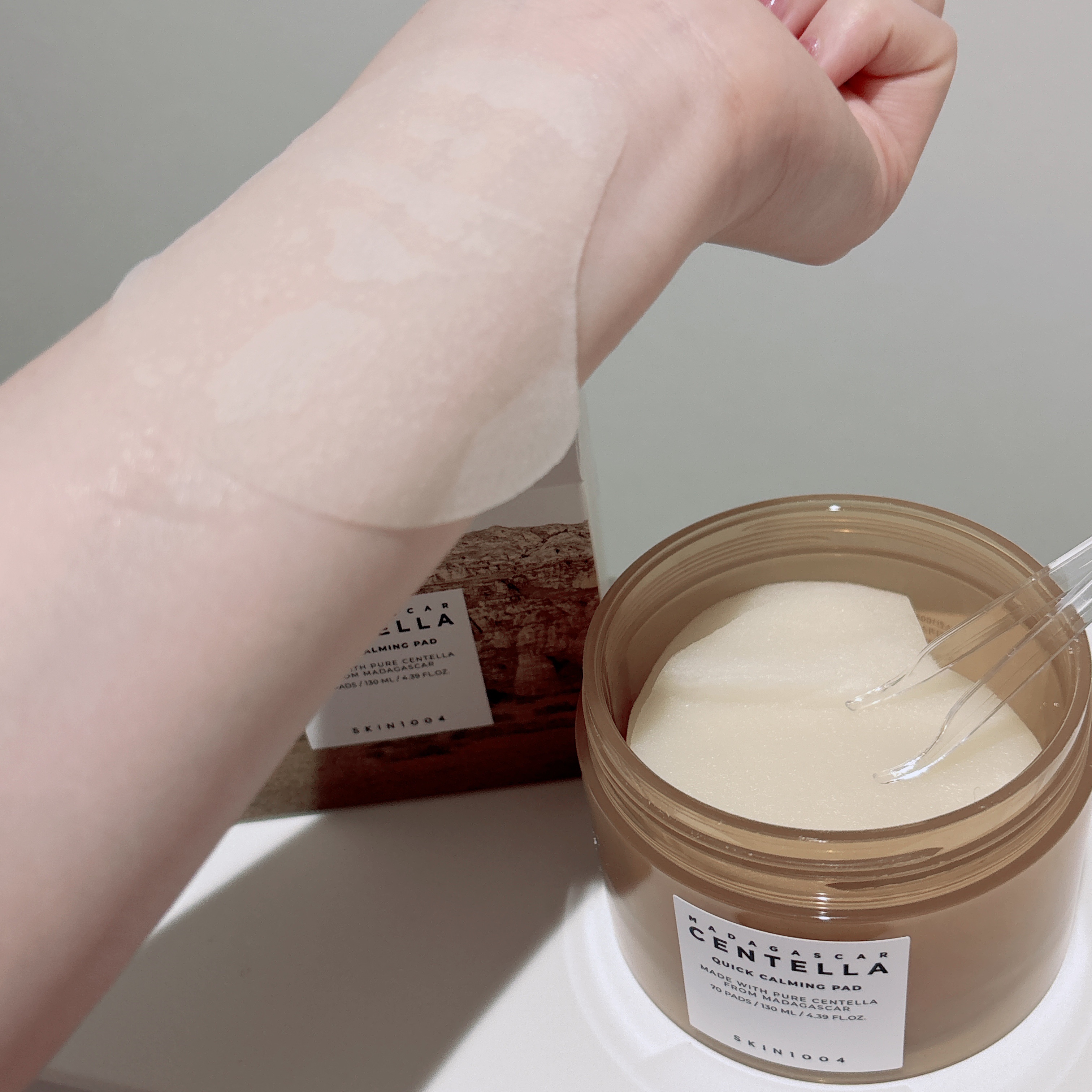 センテラ クイックカーミングパッド/SKIN1004/トナーパッドを使ったクチコミ（3枚目）