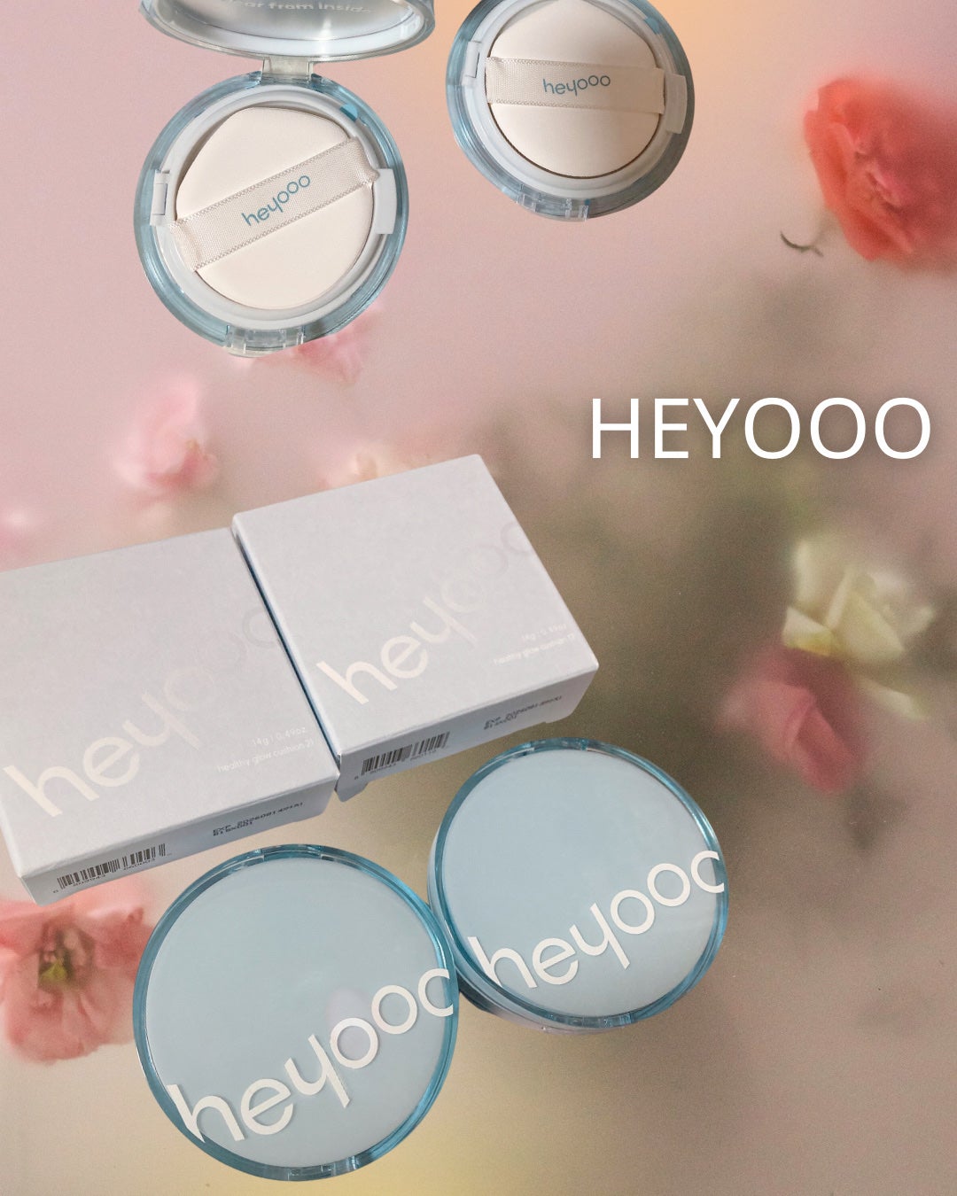 ヘルシーグロウクッション/heyooo/クッションファンデーションを使ったクチコミ(1枚目)