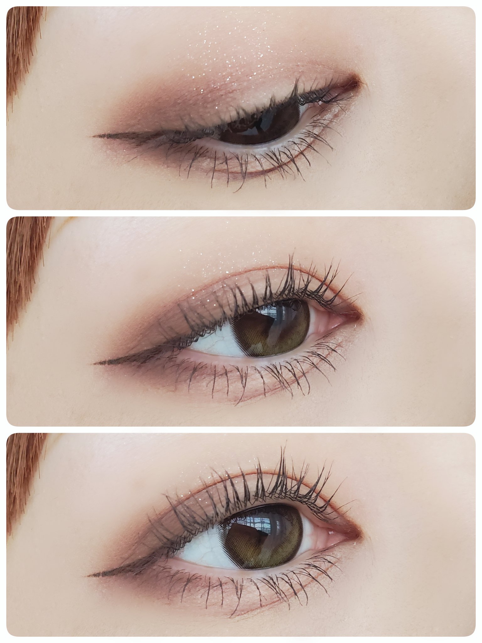 Glowy Golden Olive/OLENS/ワンデー（１DAY）カラコンを使ったクチコミ（1枚目）