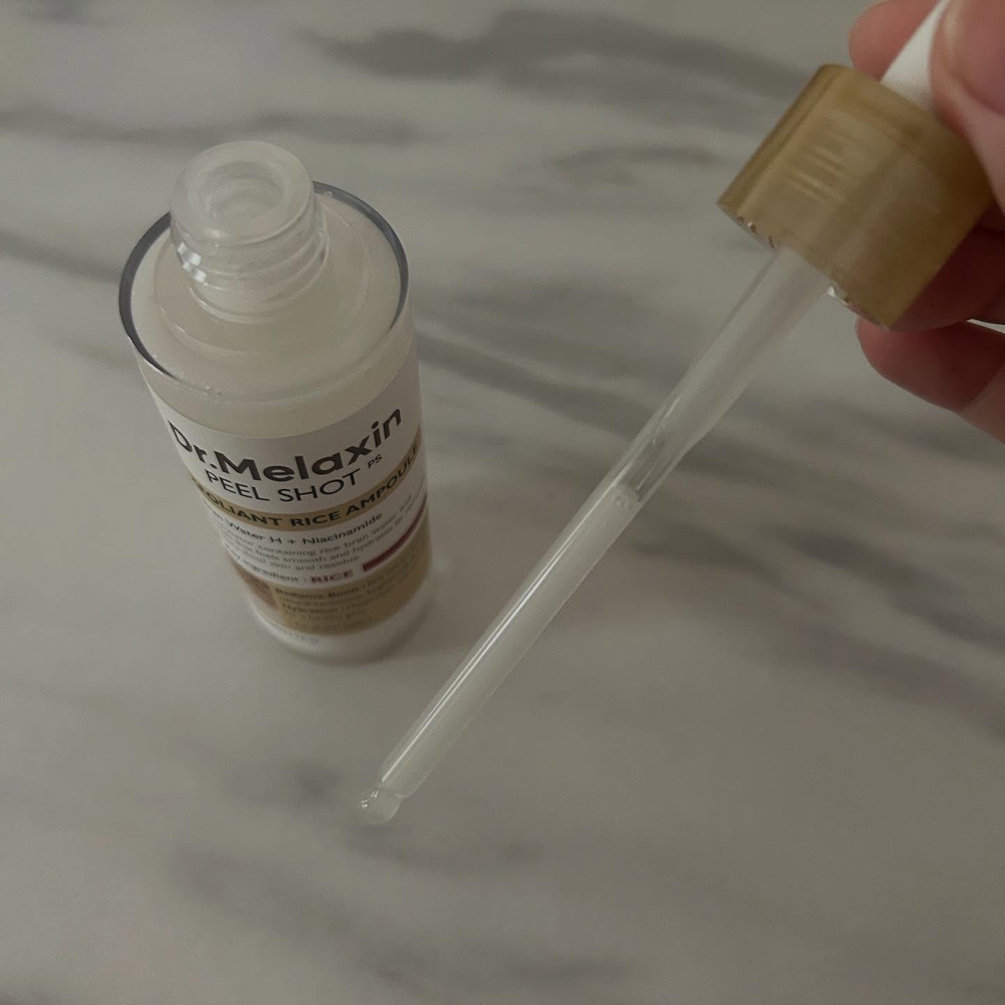 白米ピールショットゴマージュアンプル/Dr.Melaxin/美容液を使ったクチコミ（2枚目）