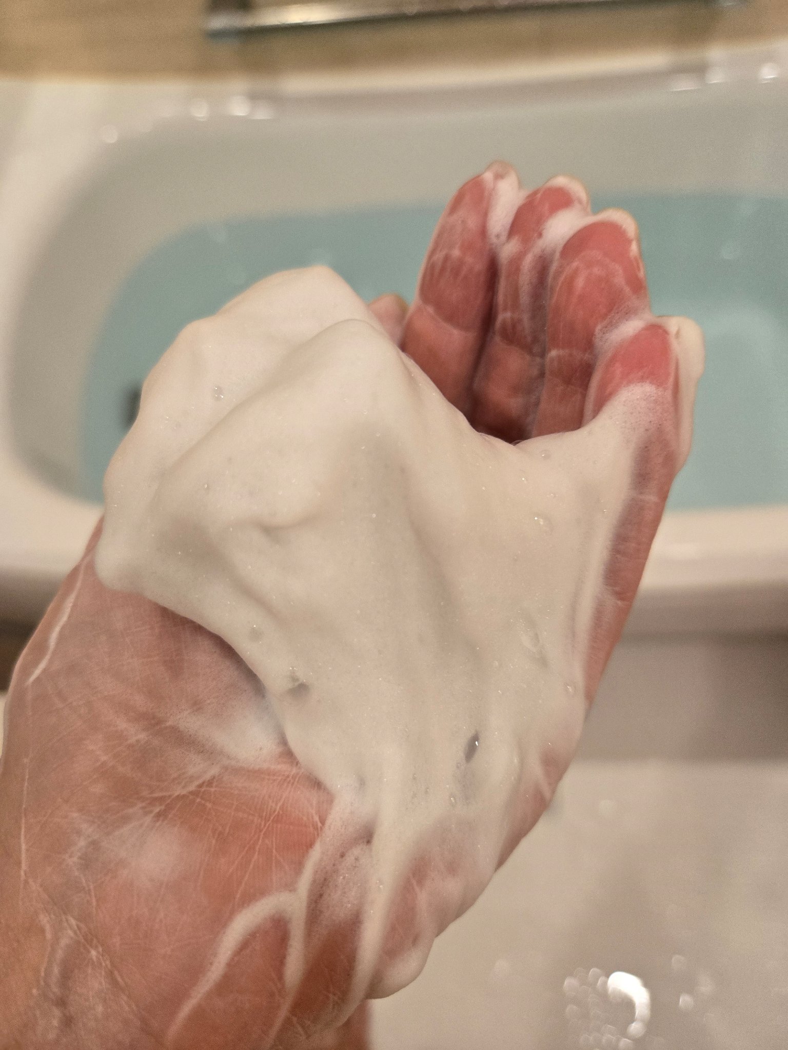 菊炭＆酒粕配合 洗顔フォーム/NAIA/洗顔フォームを使ったクチコミ（3枚目）