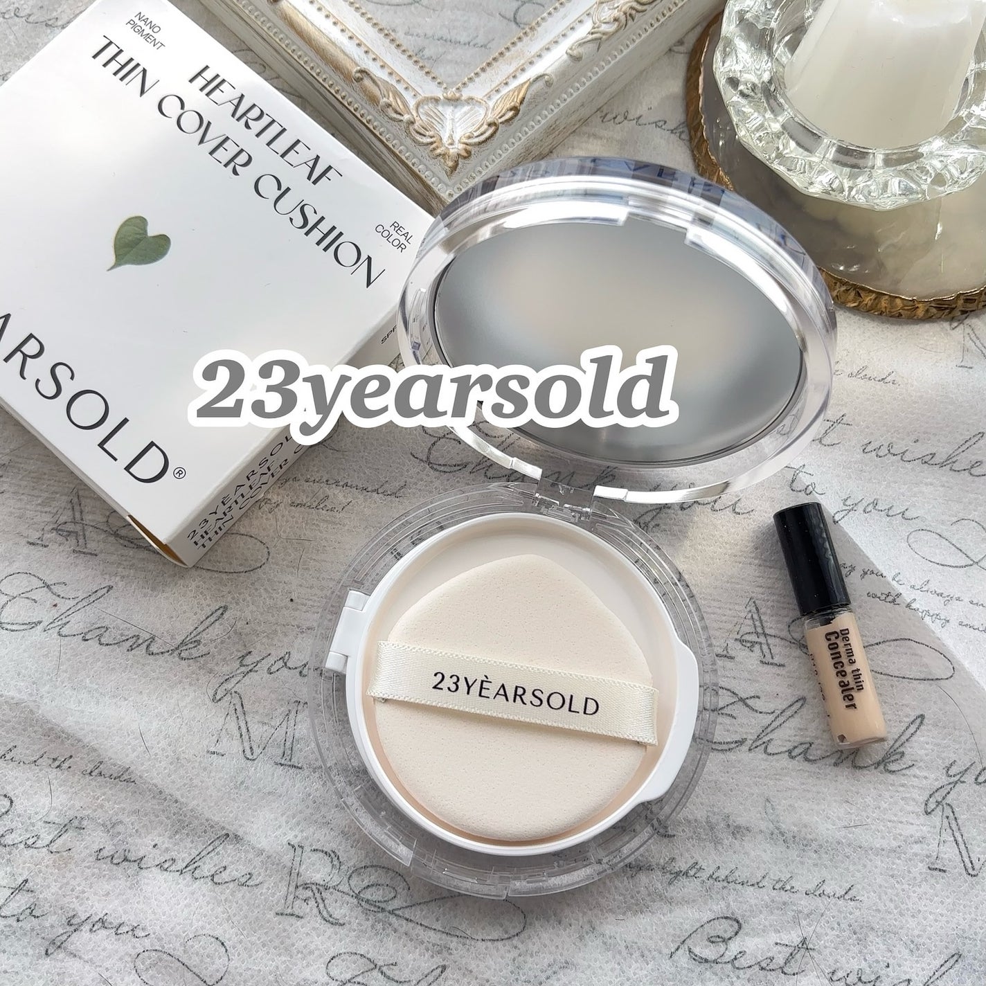 ハートリーフシーンカバークッション/23years old/クッションファンデーションを使ったクチコミ(1枚目)