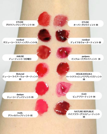 ジューシーライアー ウォーターティント/lilybyred/リップティントを使ったクチコミ(4枚目)