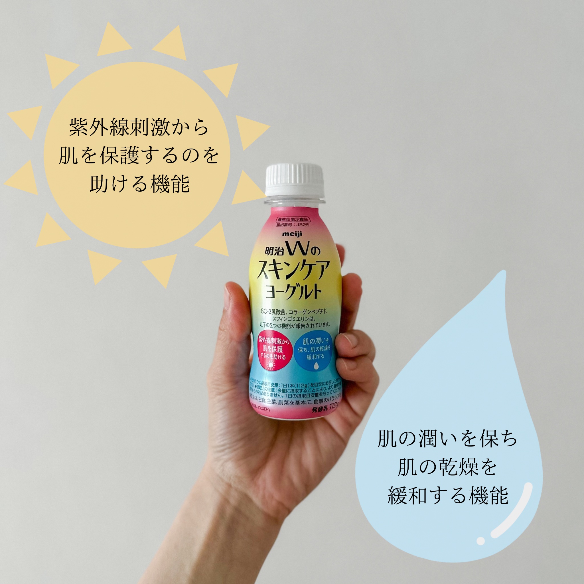 明治Ｗのスキンケアヨーグルト/明治/飲むヨーグルトを使ったクチコミ（2枚目）