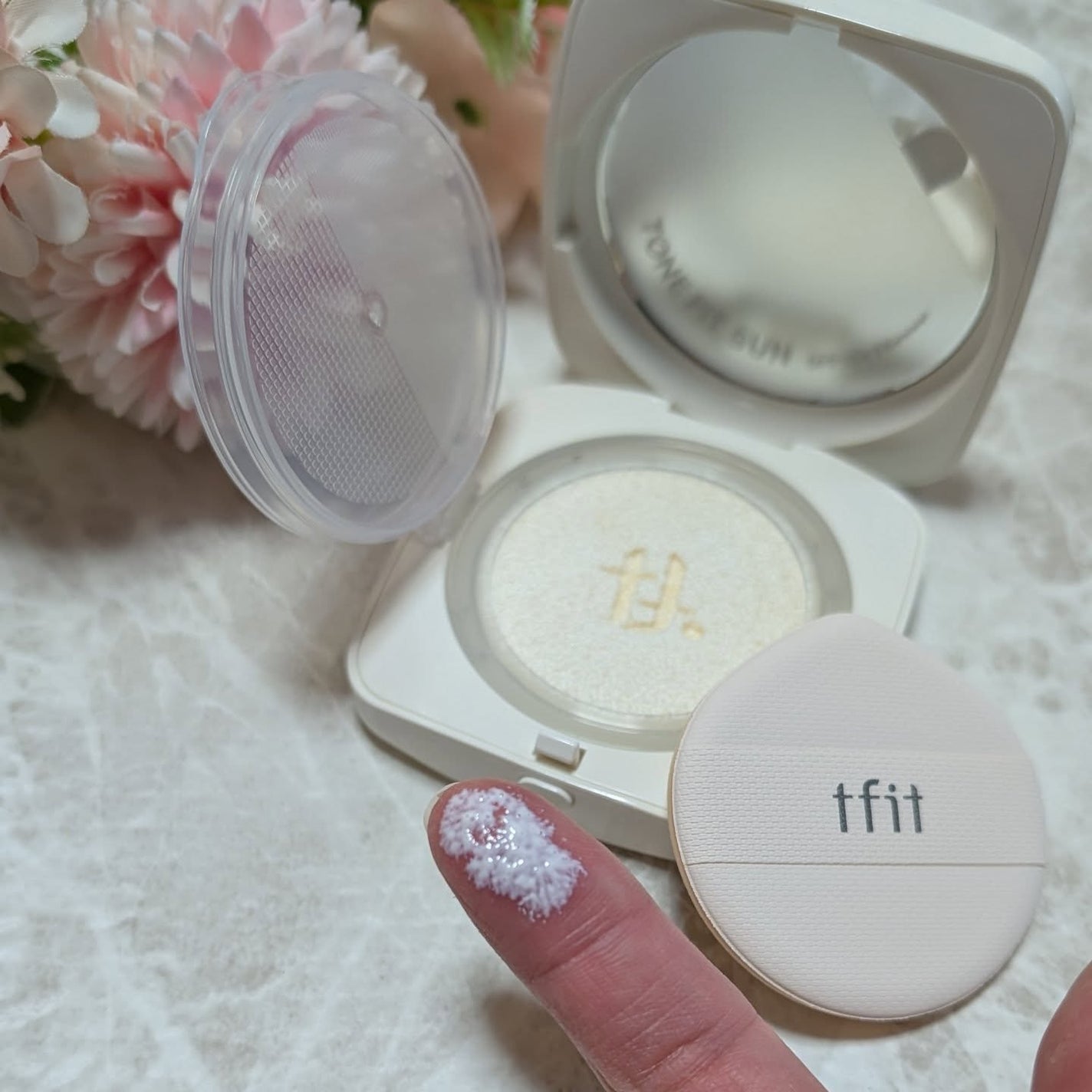 ベースフィットトーンアップサンクッション/TFIT/クッションファンデーションを使ったクチコミ(5枚目)