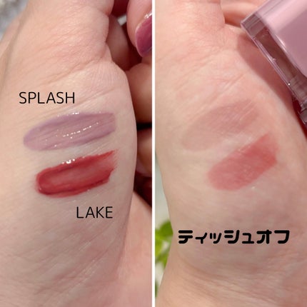 ウォーターグローリップティント/INGA/リップティントを使ったクチコミ(2枚目)