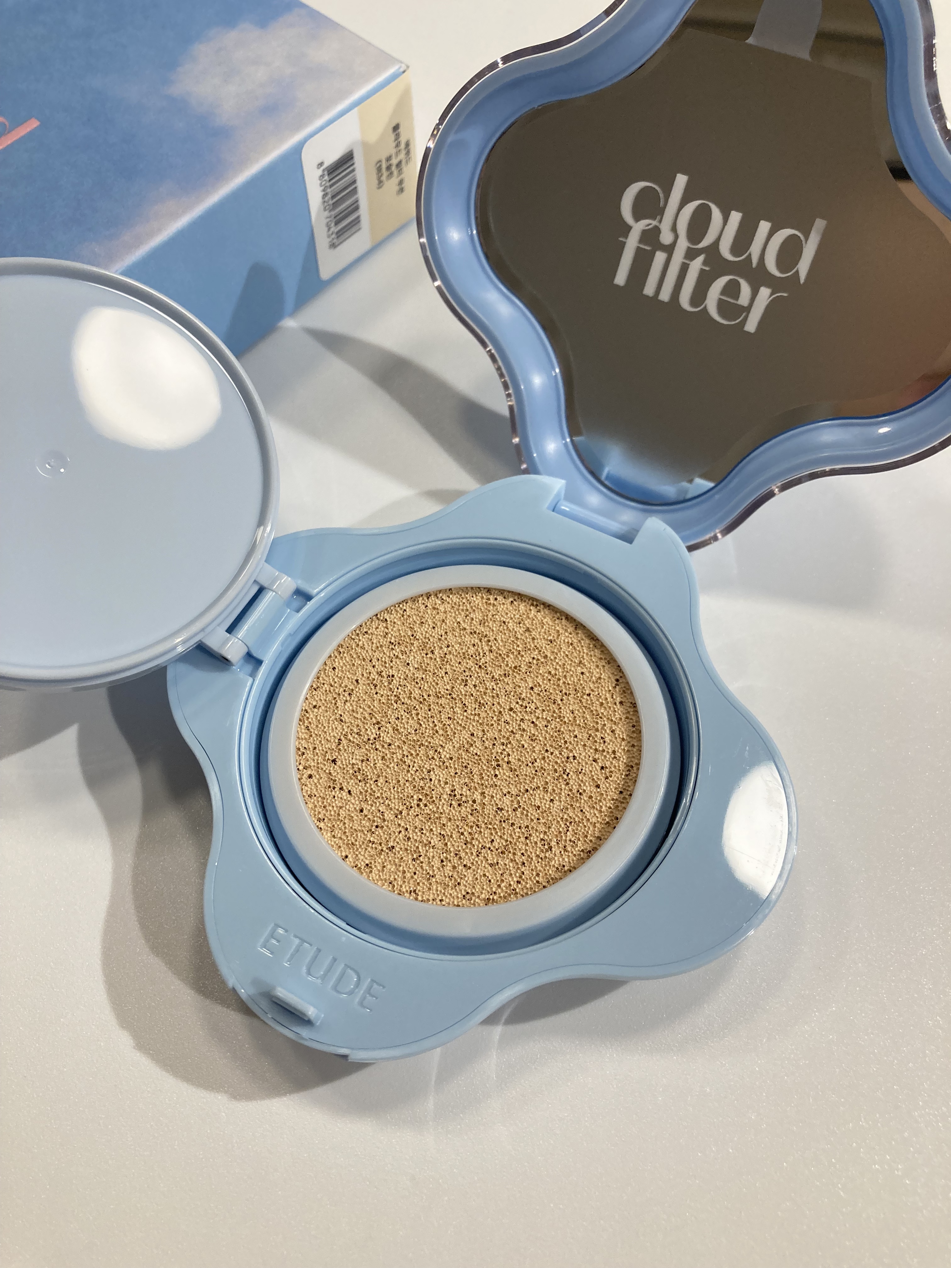 クラウドフィルタークッション/ETUDE/クッションファンデーションを使ったクチコミ（1枚目）