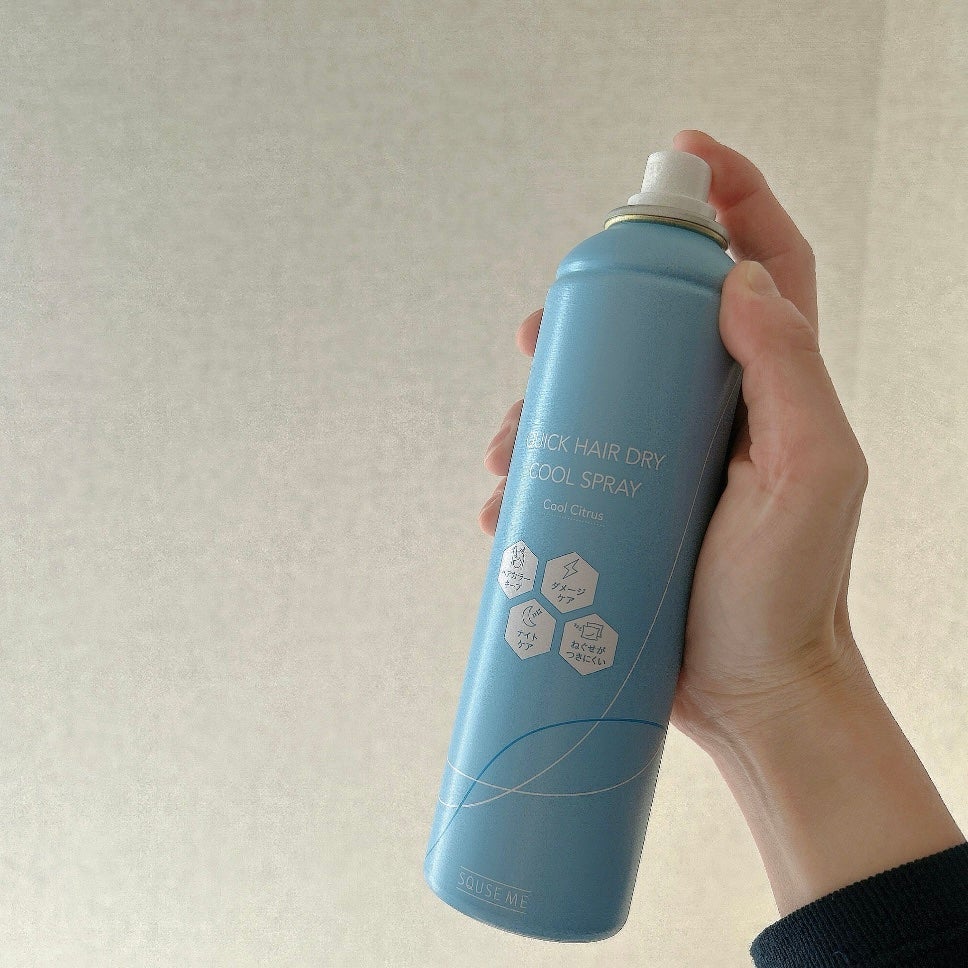 スキューズミー クイックヘアドライクールスプレー クールシトラスの香り/スキューズミー/ヘアスプレーを使ったクチコミ(2枚目)