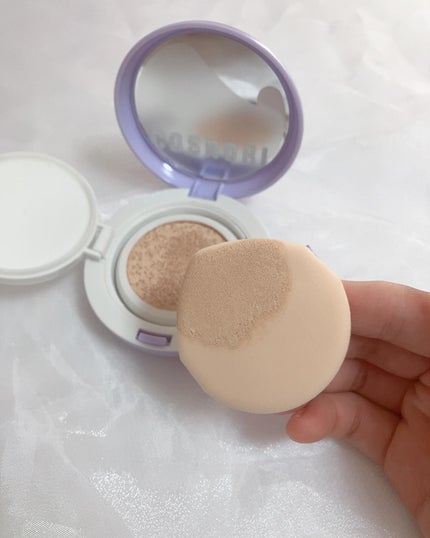 パンテノールバリアクッション/COSNORI/クッションファンデーションを使ったクチコミ(4枚目)