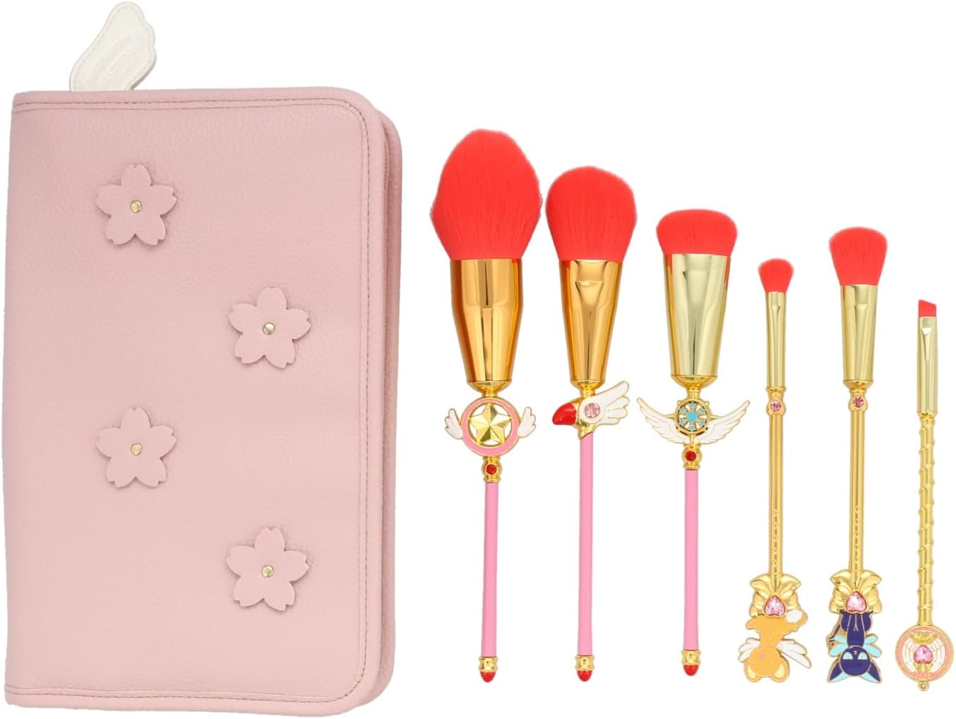 SHOBIDO カードキャプターさくら 専用収納ポーチ＆メイクブラシ6本セット