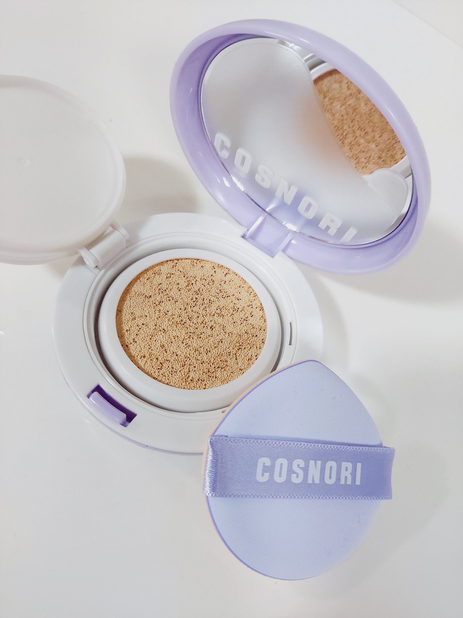 パンテノールバリアクッション/COSNORI/クッションファンデーションを使ったクチコミ（3枚目）