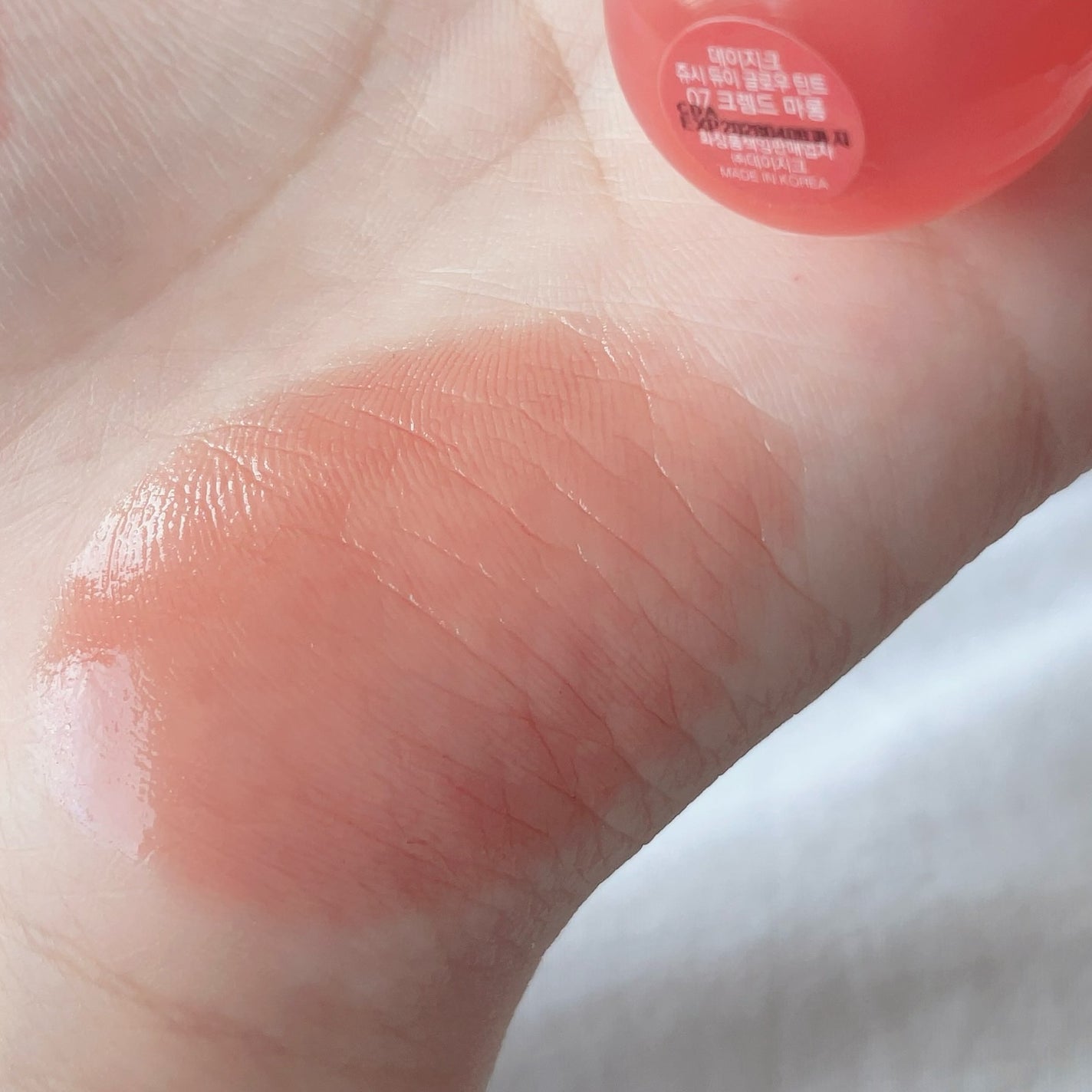 ジューシーデューイグロウティント/dasique/リップティントを使ったクチコミ(6枚目)