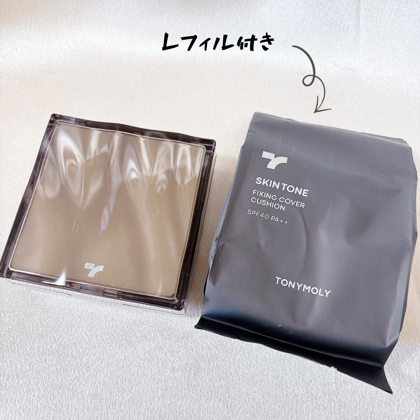 スキントーンフィクシングカバークッション/TONYMOLY/クッションファンデーションを使ったクチコミ(5枚目)