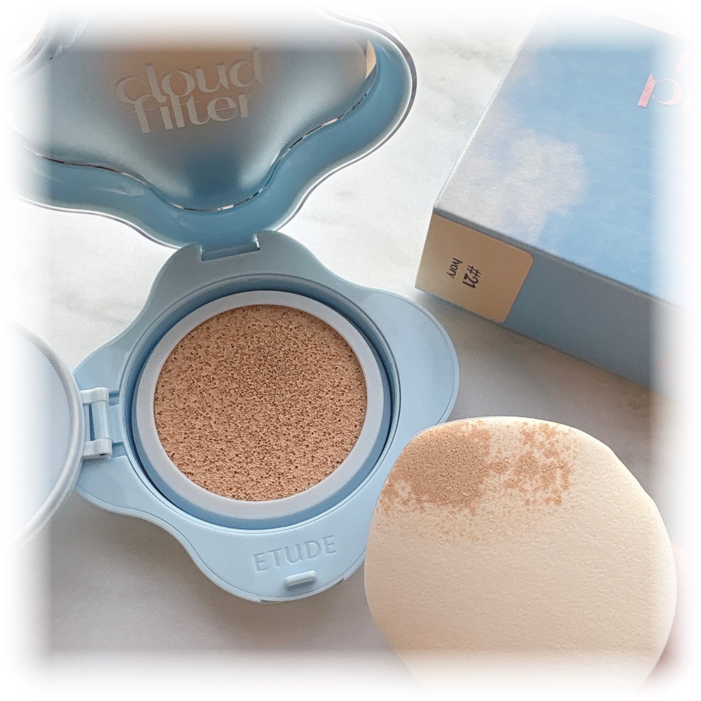 クラウドフィルタークッション/ETUDE/クッションファンデーションを使ったクチコミ(2枚目)