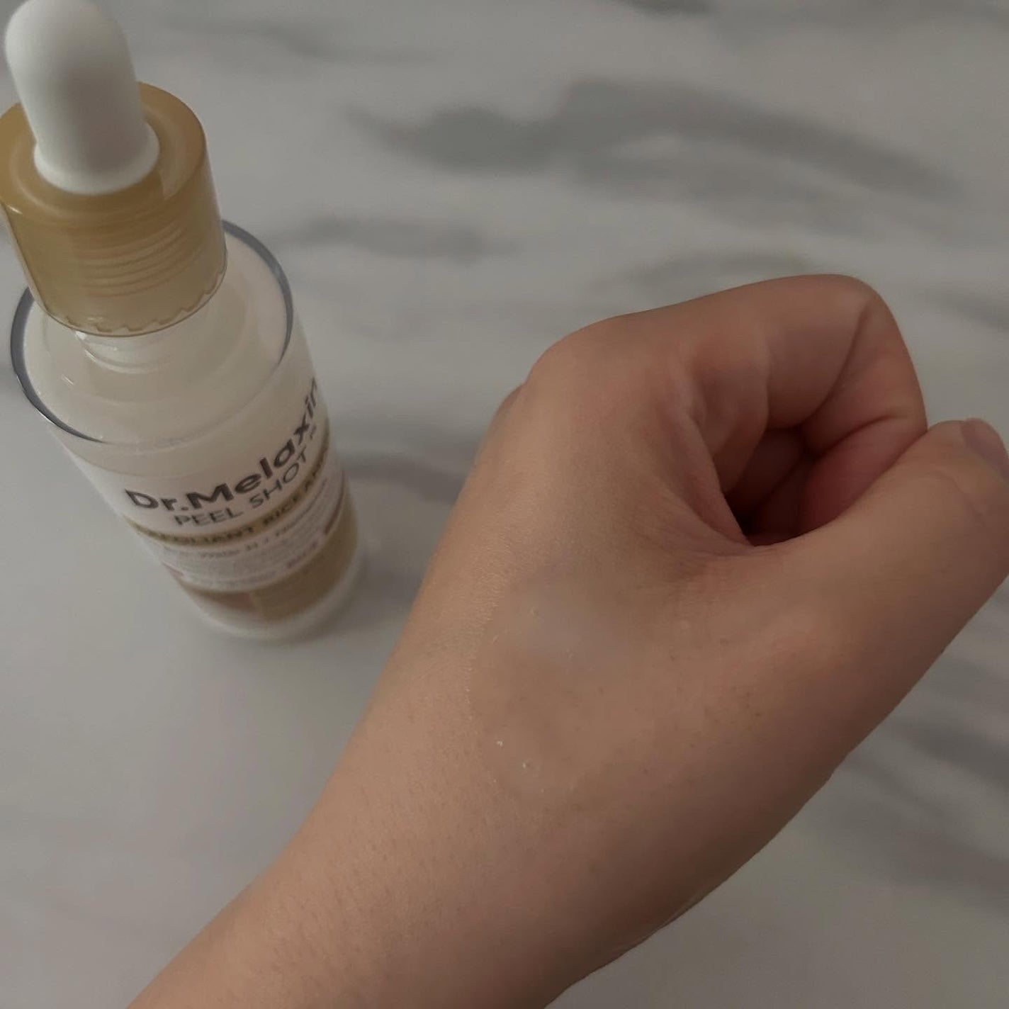 白米ピールショットゴマージュアンプル/Dr.Melaxin/美容液を使ったクチコミ(4枚目)