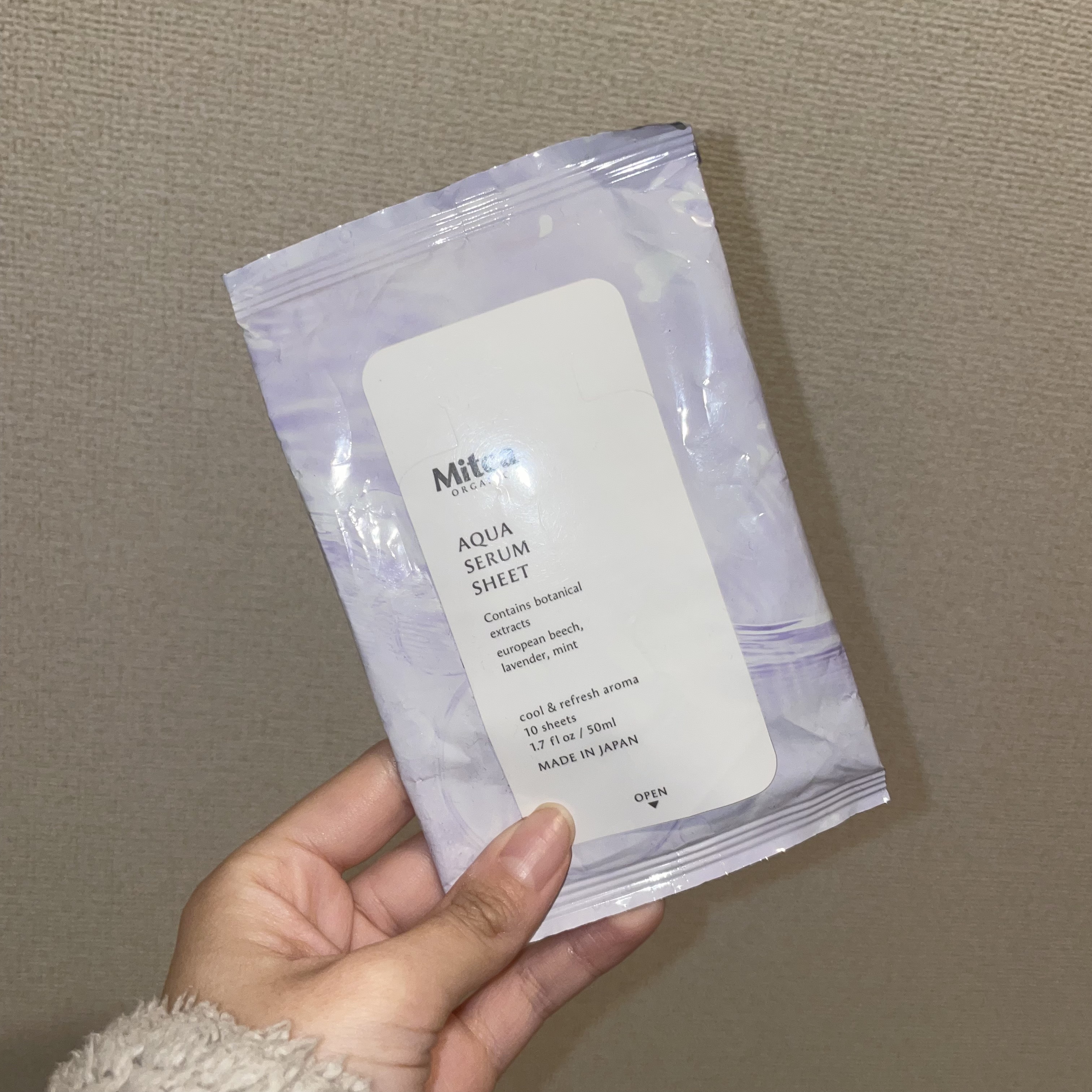 アクアセラムシートマスク/ミティア オーガニック/拭き取り化粧水を使ったクチコミ（1枚目）