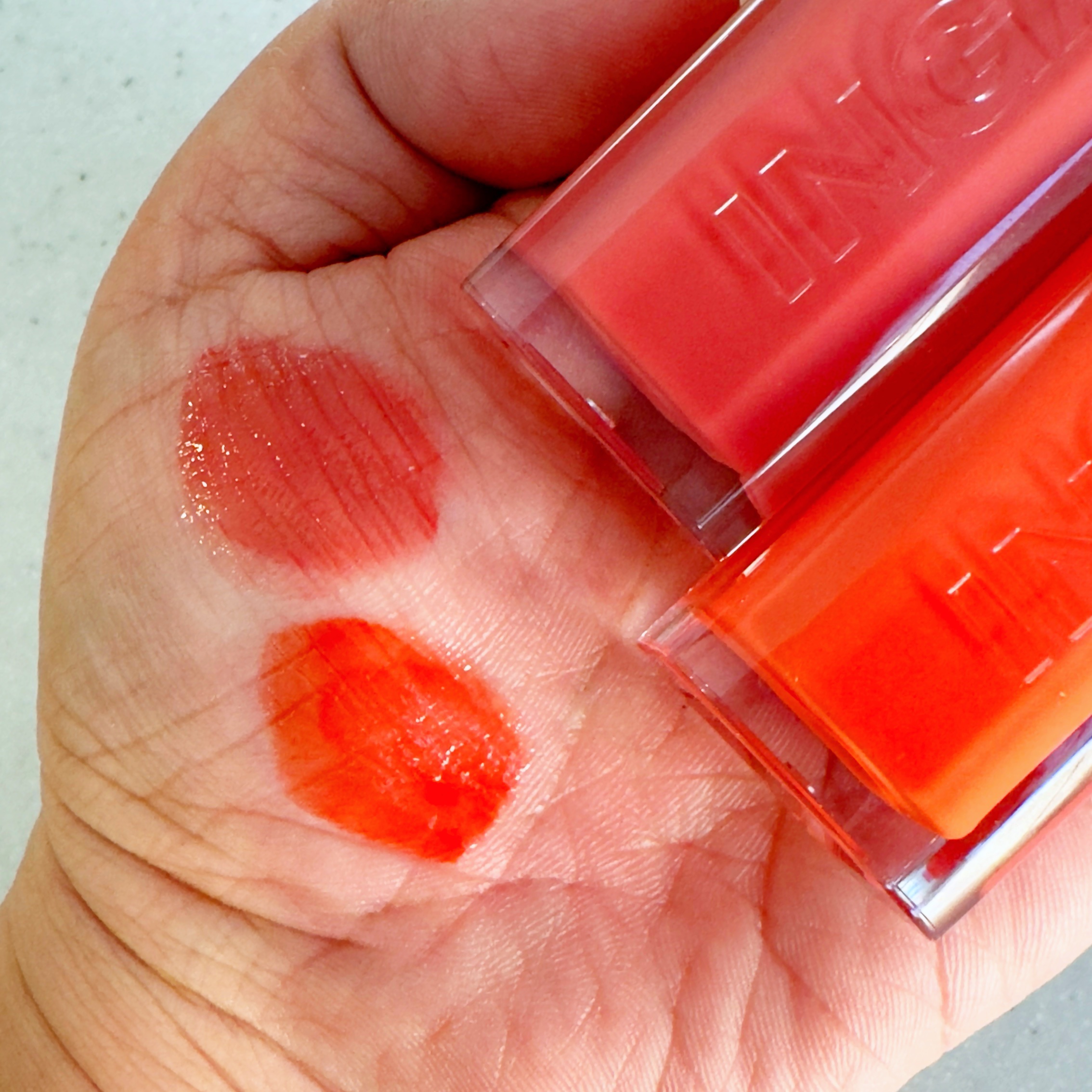 ウォーターグローリップティント/INGA/リップティントを使ったクチコミ（2枚目）