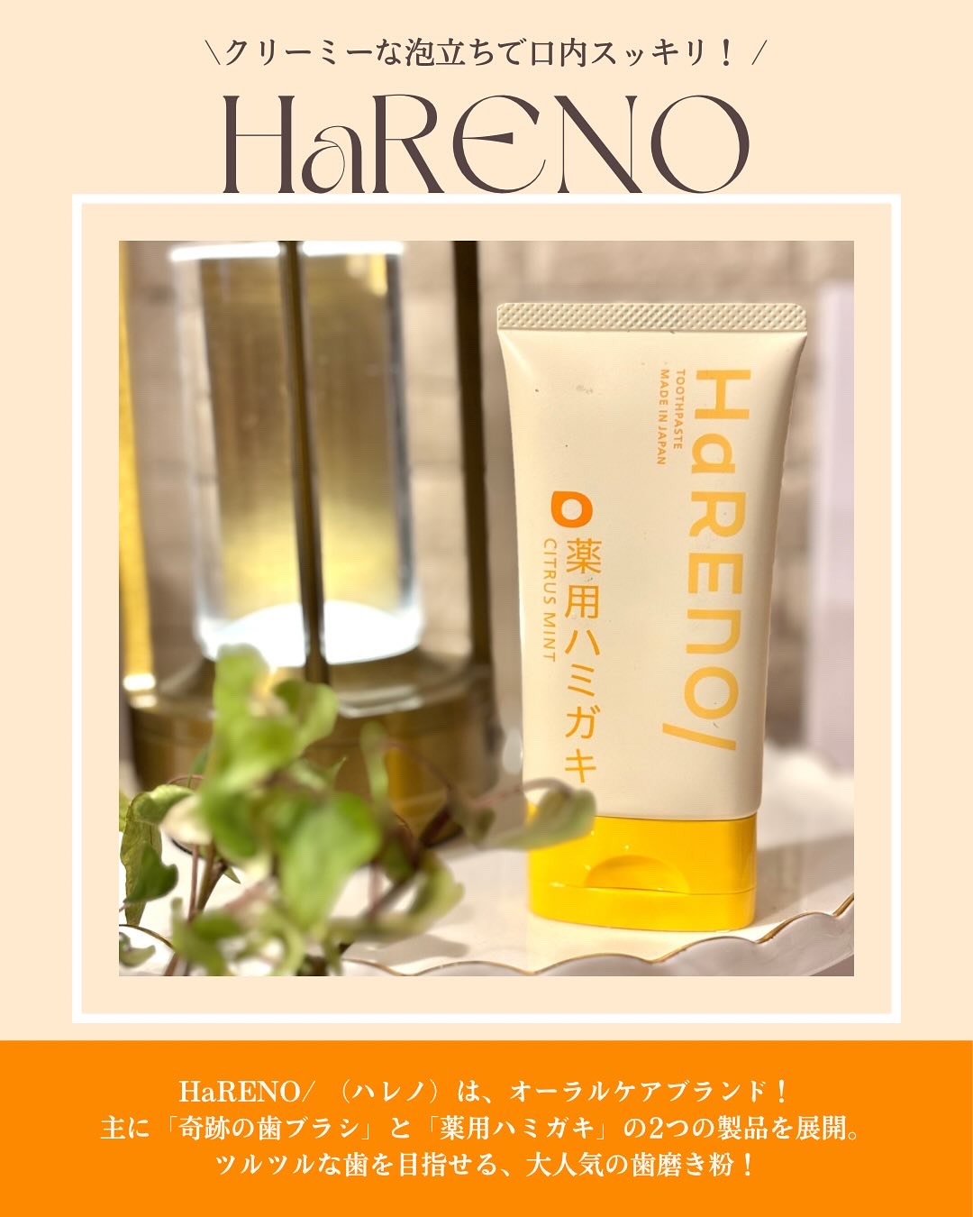 HaRENO 薬用ハミガキ/HaRENO/歯磨き粉を使ったクチコミ（2枚目）