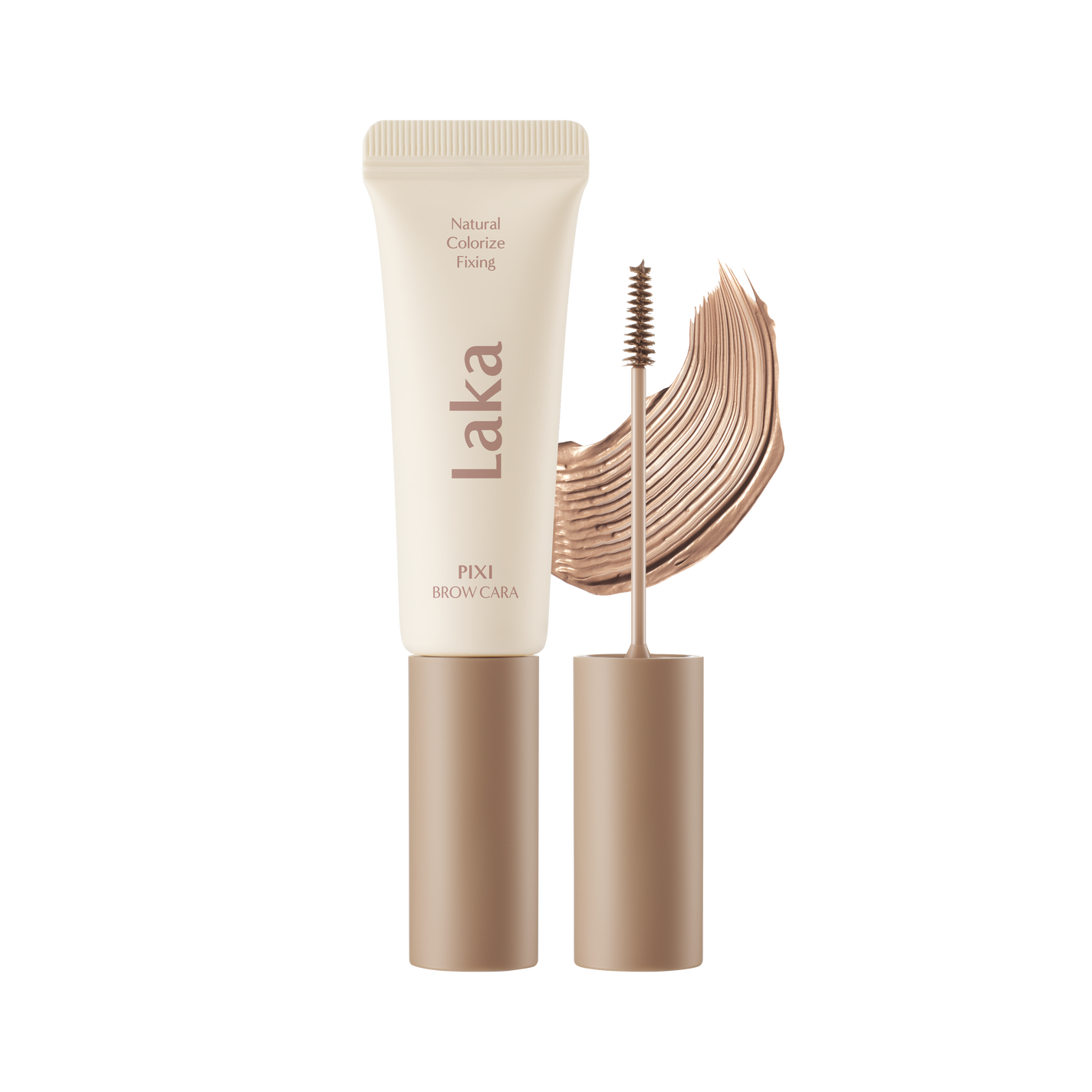 ラカ ピクシーブロウカラ 02 ウッドブラウン