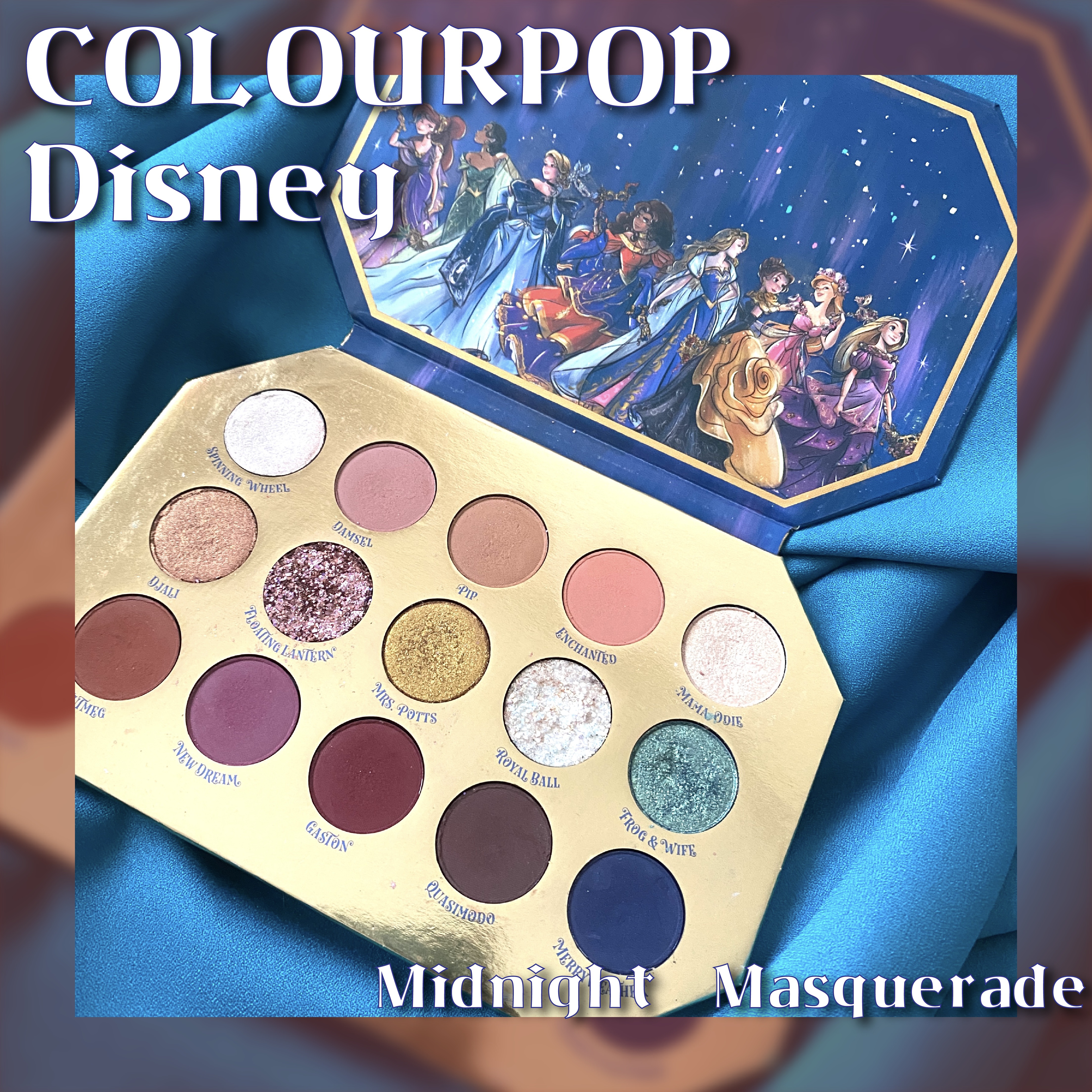 ミッドナイト マスカレード アイシャドウ パレット/ColourPop/アイシャドウパレットを使ったクチコミ（1枚目）