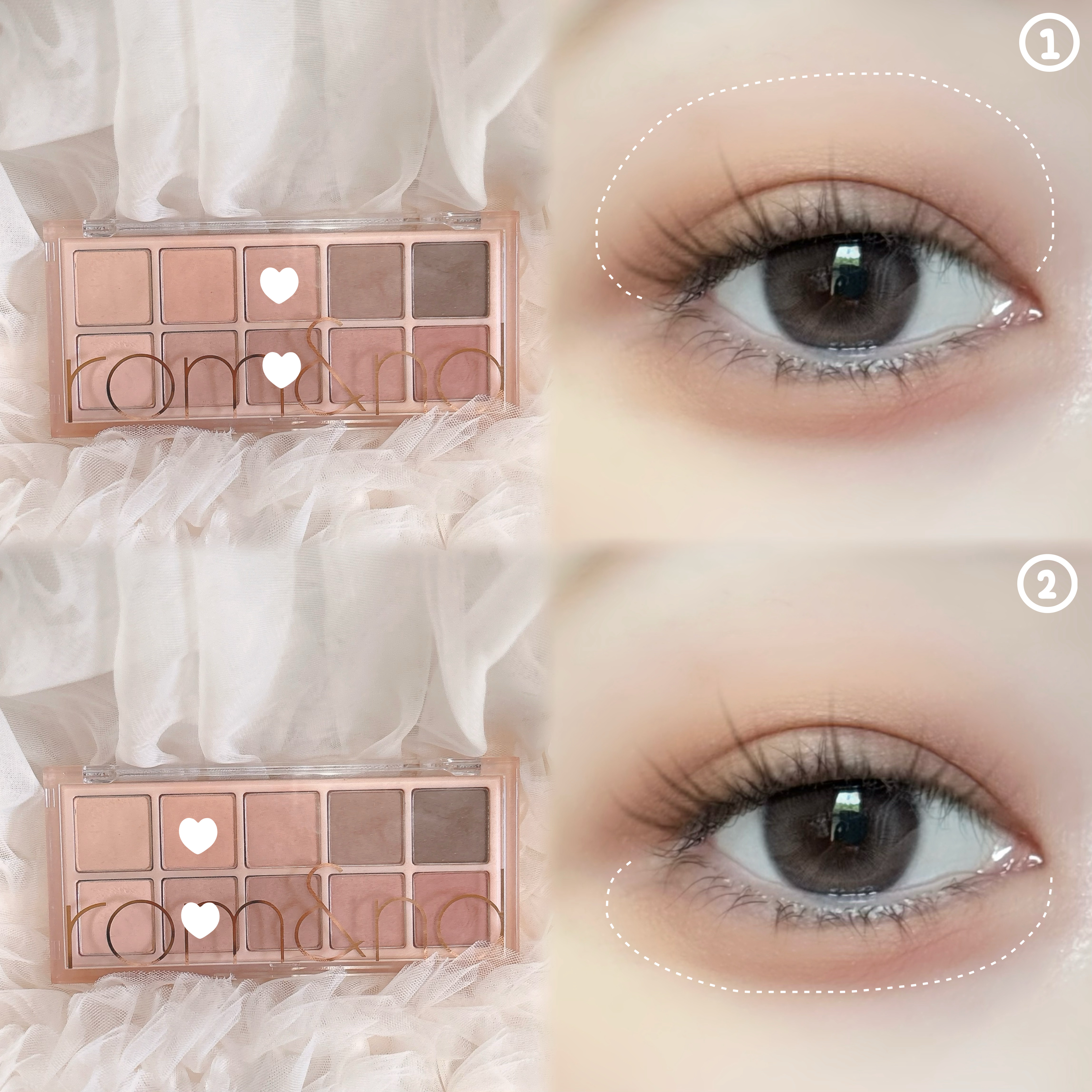 ベターザンパレット/rom&nd/アイシャドウパレットを使ったクチコミ（2枚目）