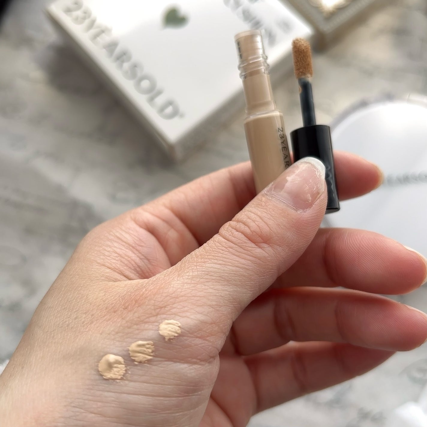 ハートリーフシーンカバークッション/23years old/クッションファンデーションを使ったクチコミ(6枚目)