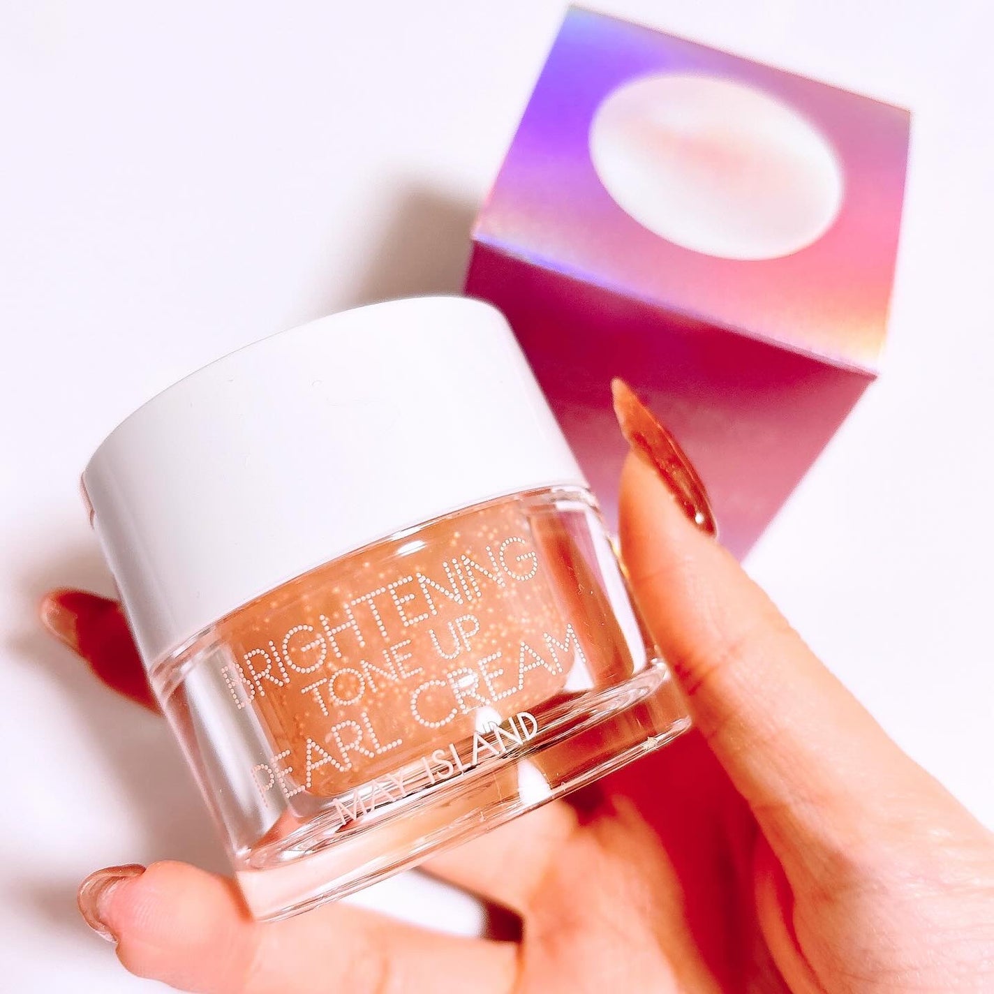 トーンアップパールクリーム/MAY ISLAND/フェイスクリームを使ったクチコミ(2枚目)