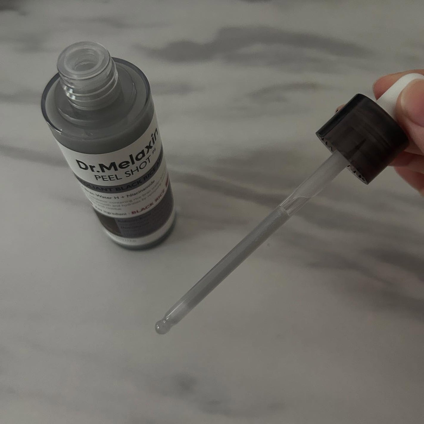 白米ピールショットゴマージュアンプル/Dr.Melaxin/美容液を使ったクチコミ(6枚目)