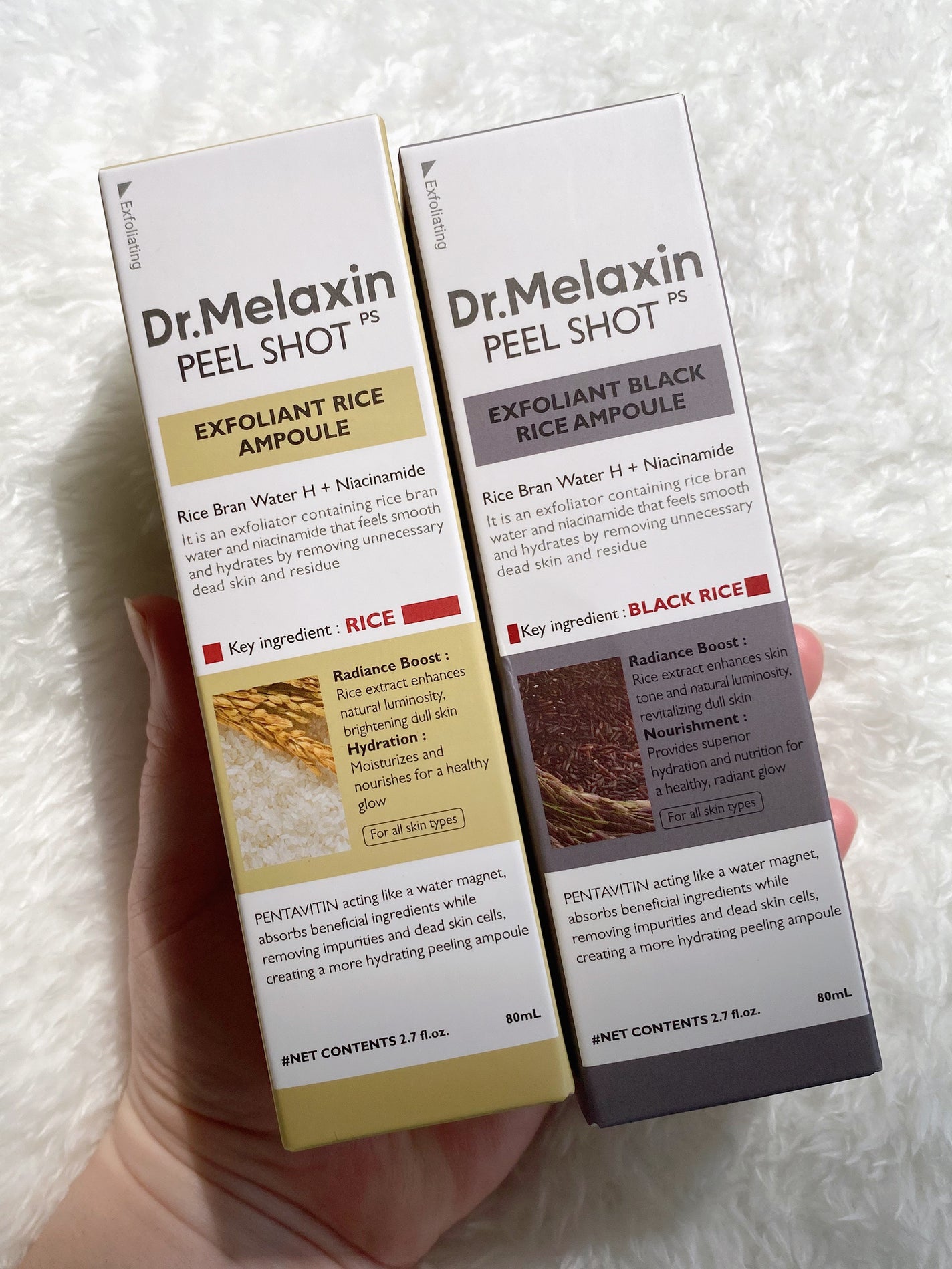 白米ピールショットゴマージュアンプル/Dr.Melaxin/美容液を使ったクチコミ(8枚目)