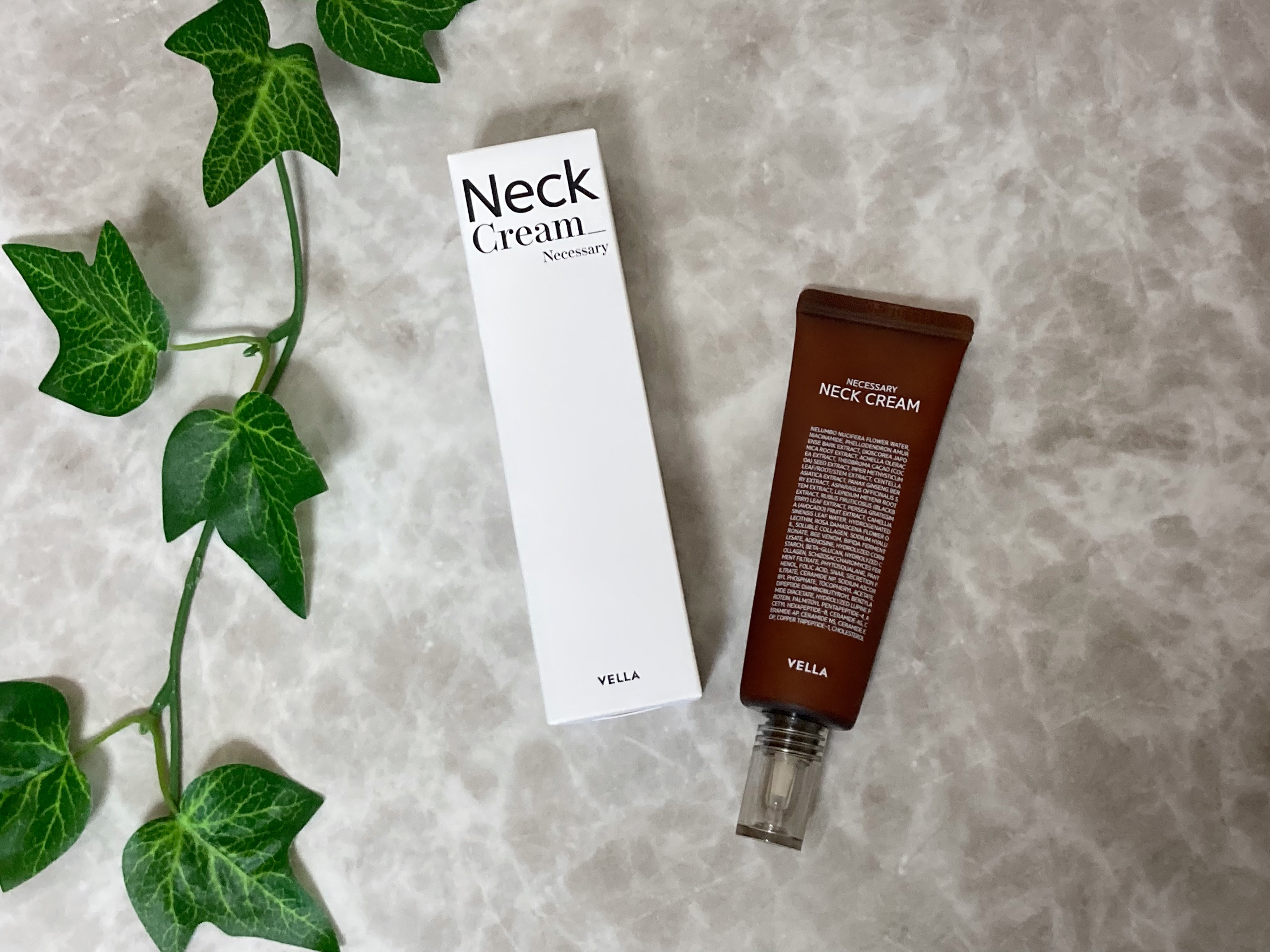 ネセサリーネッククリーム　チューブタイプ/VELLA/ネック・デコルテケアを使ったクチコミ（1枚目）