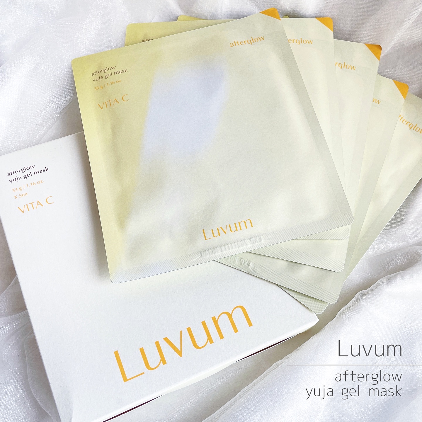 ラビューム アフターグロウ ゆずゲルマスク/Luvum/シートマスク・パックを使ったクチコミ（1枚目）