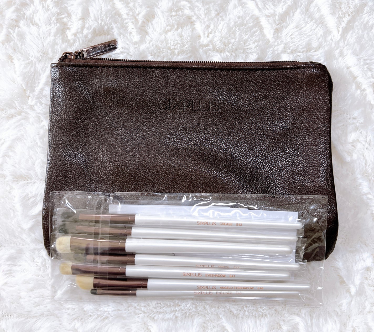 SIXPLUS ホワイトパール アイメイクブラシ 7本セット/SIXPLUS/メイクブラシを使ったクチコミ(1枚目)