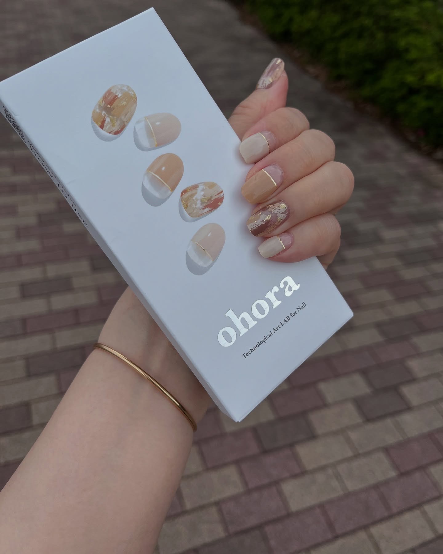 セミキュアジェルネイル（ハンド）/ohora/ネイルシールを使ったクチコミ（1枚目）