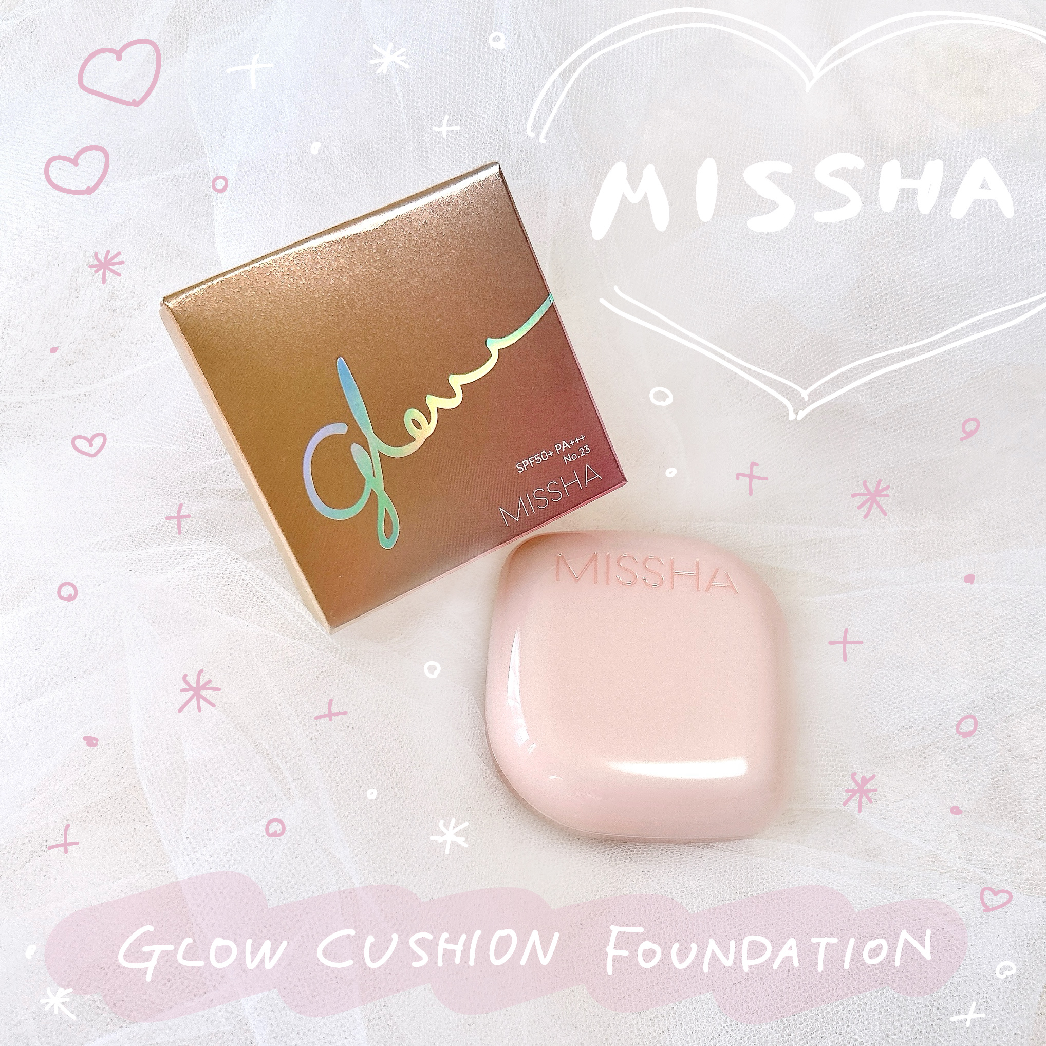 ミシャ グロウ クッション ファンデーション(ルミナスカバー) No.23 ナチュラル/MISSHA/クッションファンデーションを使ったクチコミ（1枚目）