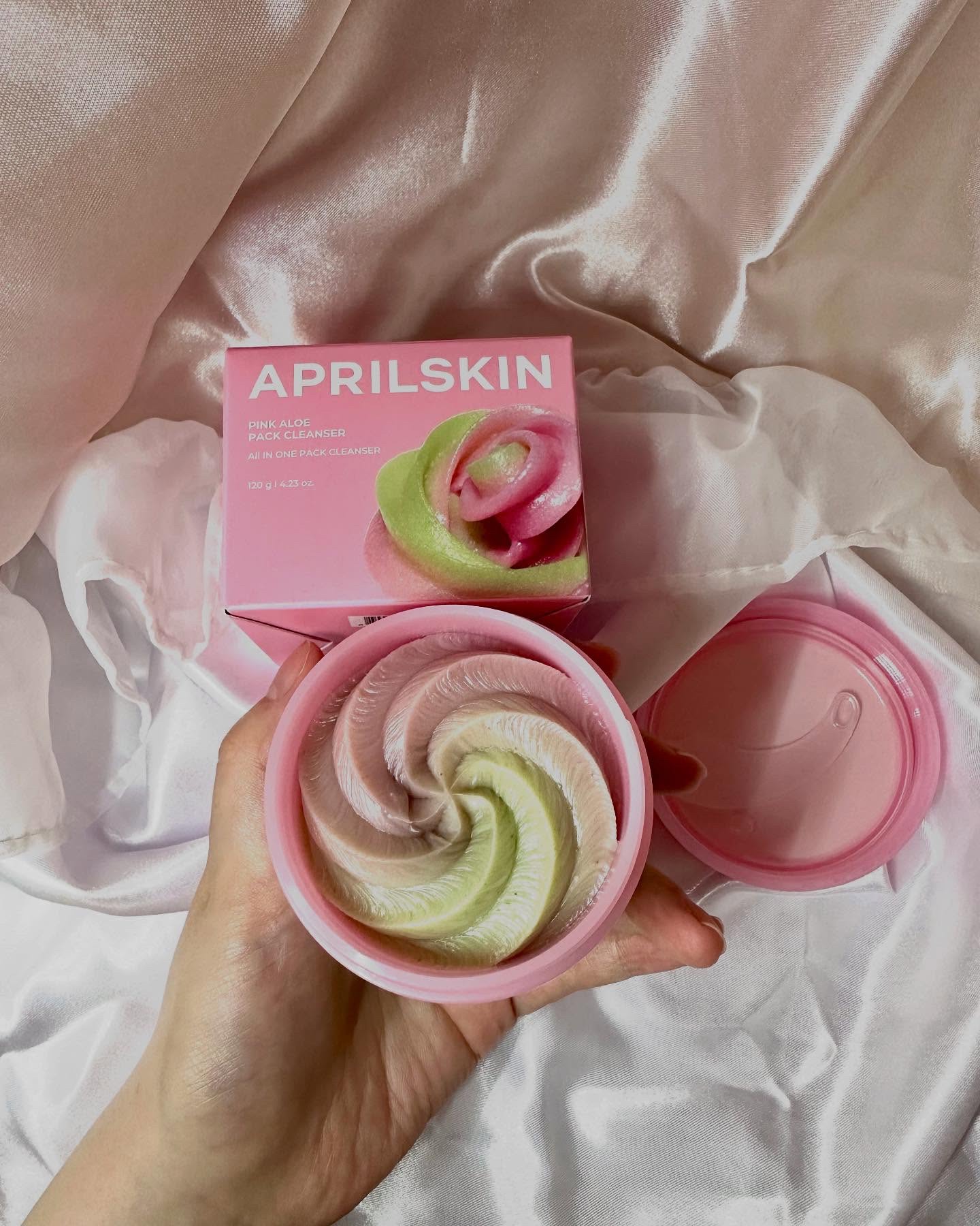 ピンクアロエメレンゲクレンザー/APRILSKIN/その他洗顔料を使ったクチコミ（3枚目）