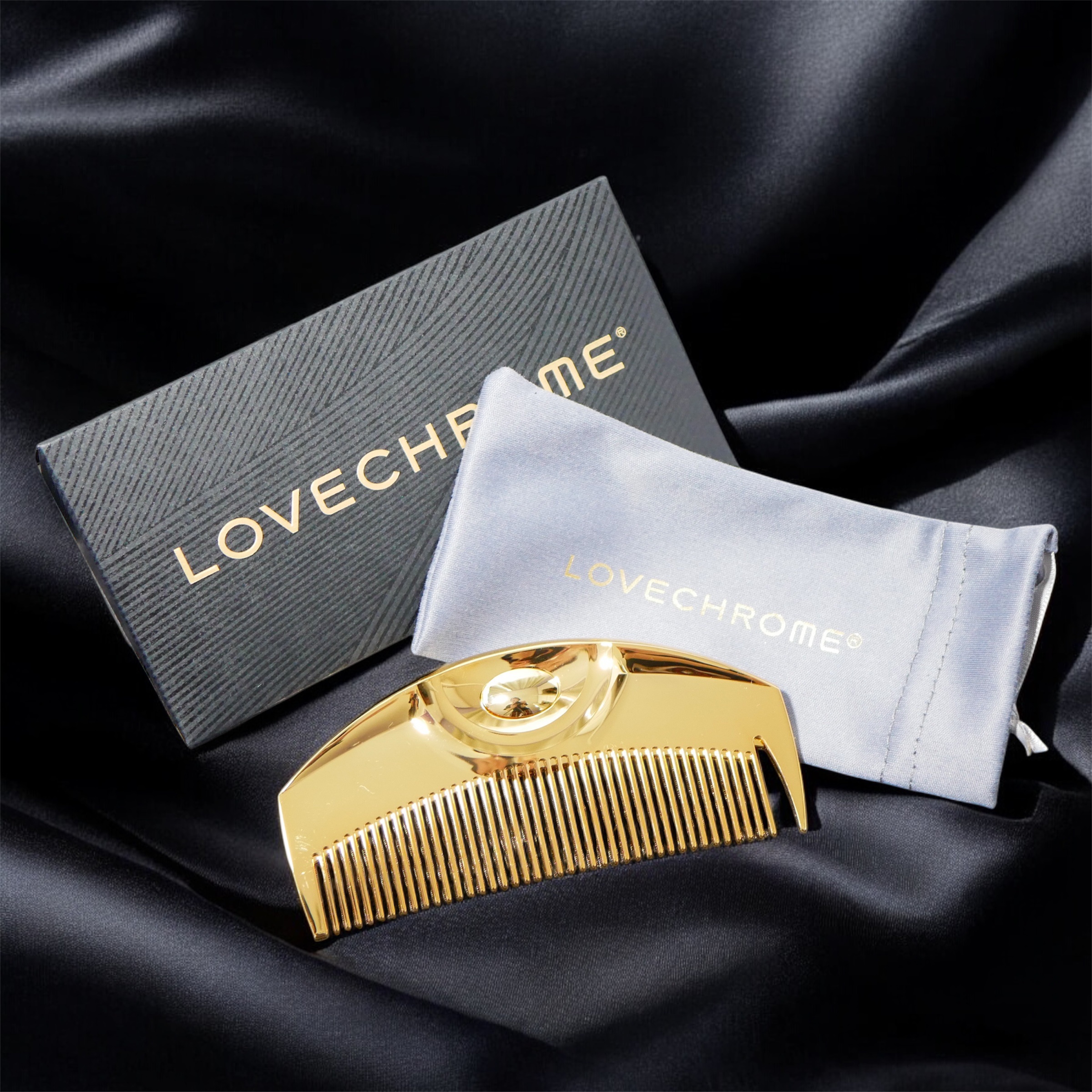 (R)K24GPツキ ゴールド/LOVECHROME/ヘアコームを使ったクチコミ（1枚目）