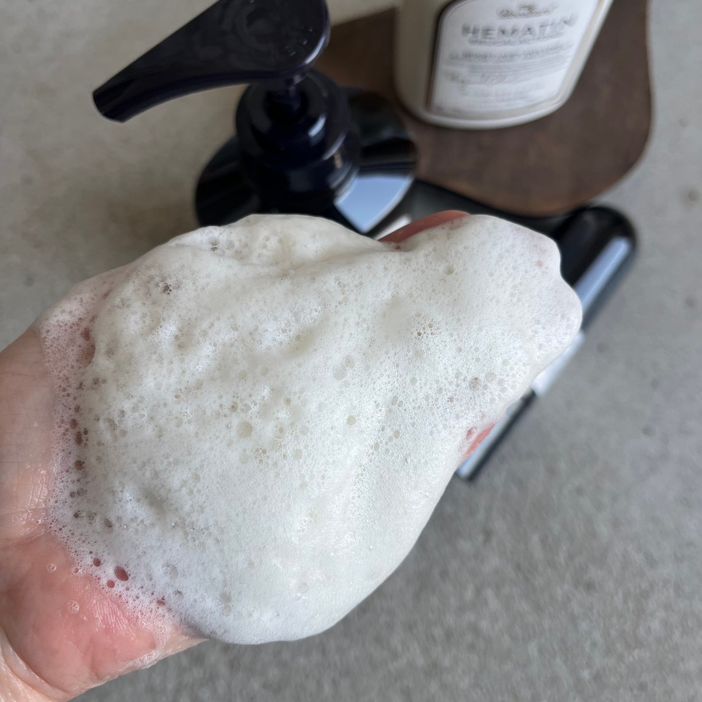 ヘマチン ブースター シャンプー /トリートメント ペアー&ムスクの香り/マイブースターズ/市販シャンプーを使ったクチコミ(3枚目)