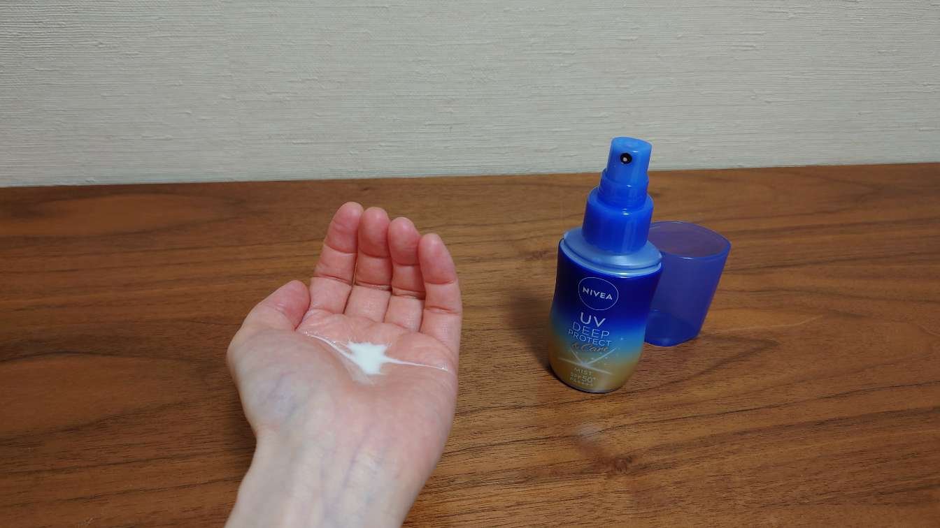 ニベアUV ディーププロテクト＆ケア ミルクミスト/ニベア/日焼け止めミスト・スプレーを使ったクチコミ（3枚目）
