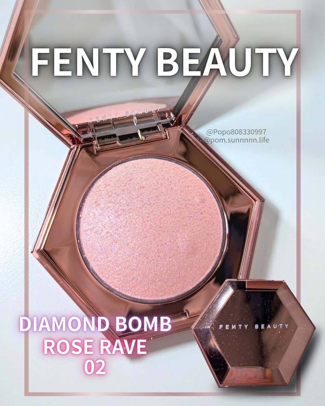 DIAMOND BOMB/FENTY BEAUTY BY RIHANNA/パウダーハイライトを使ったクチコミ（1枚目）