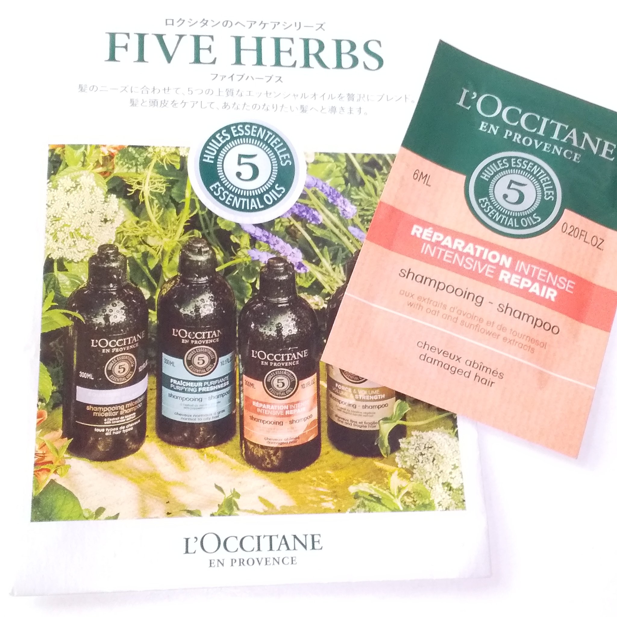 ファイブハーブスリペアリングシャンプー／コンディショナー/L'OCCITANE/シャンプー・コンディショナーを使ったクチコミ（1枚目）