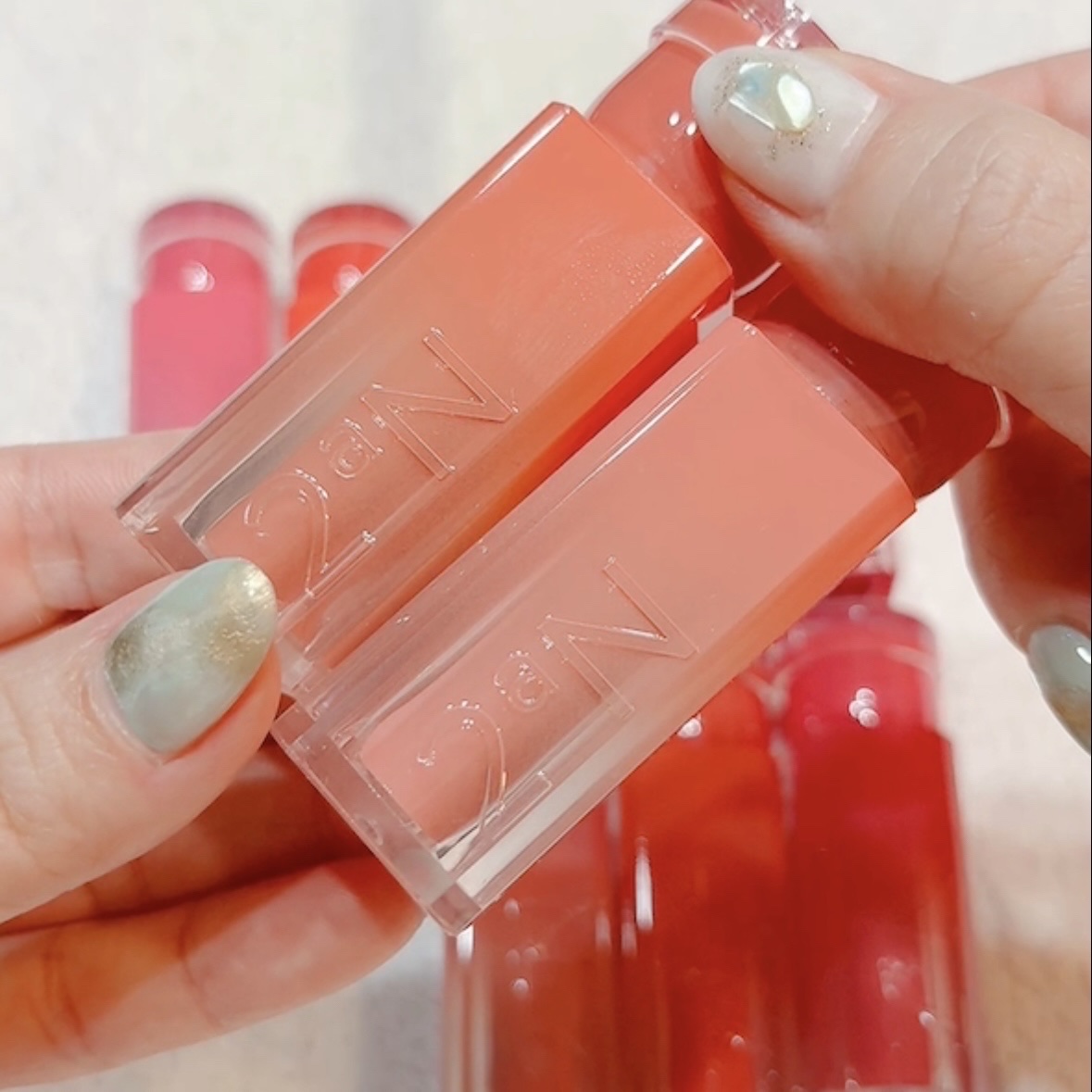 グレイズバウンシングティント/2aN/リップティントを使ったクチコミ（2枚目）