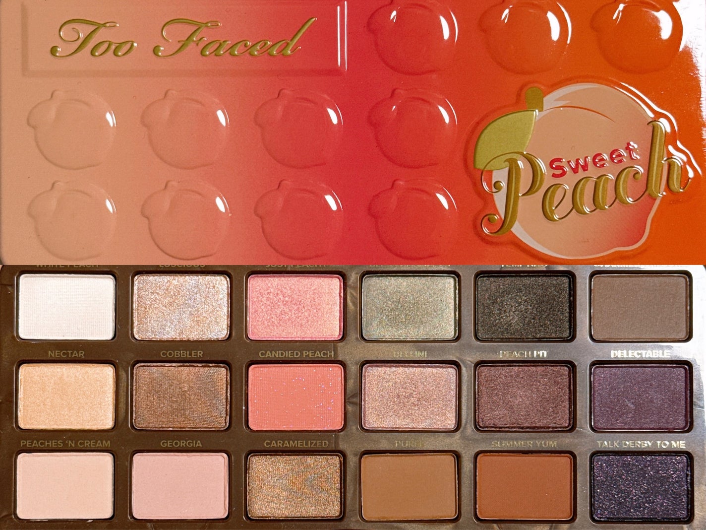 スイートピーチ アイシャドウ パレット/Too Faced/アイシャドウパレットを使ったクチコミ(4枚目)