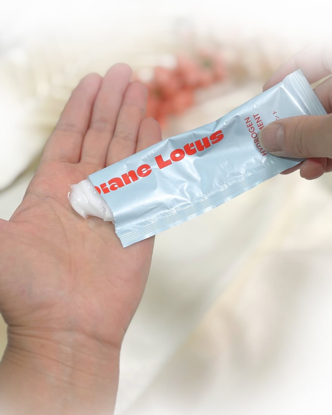 ロータス 水素トリートメント ティー＆シトラスの香り 13g × 4包入り/ダイアン/洗い流すヘアトリートメントを使ったクチコミ（2枚目）