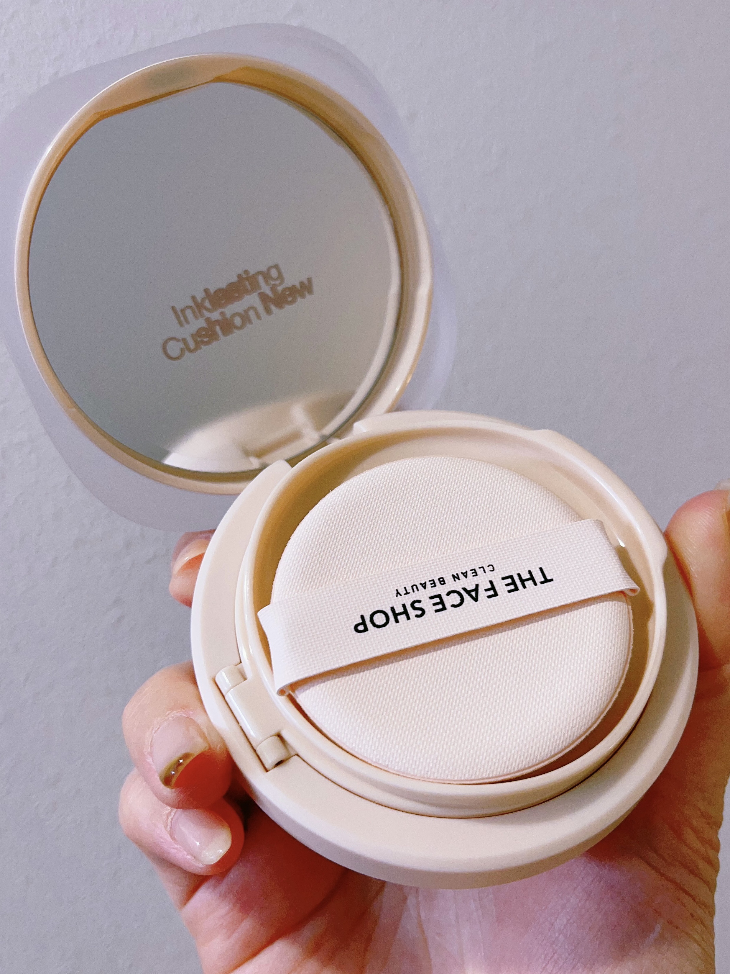 インクラスティングクッションファンデーション/THE FACE SHOP/クッションファンデーションを使ったクチコミ（2枚目）