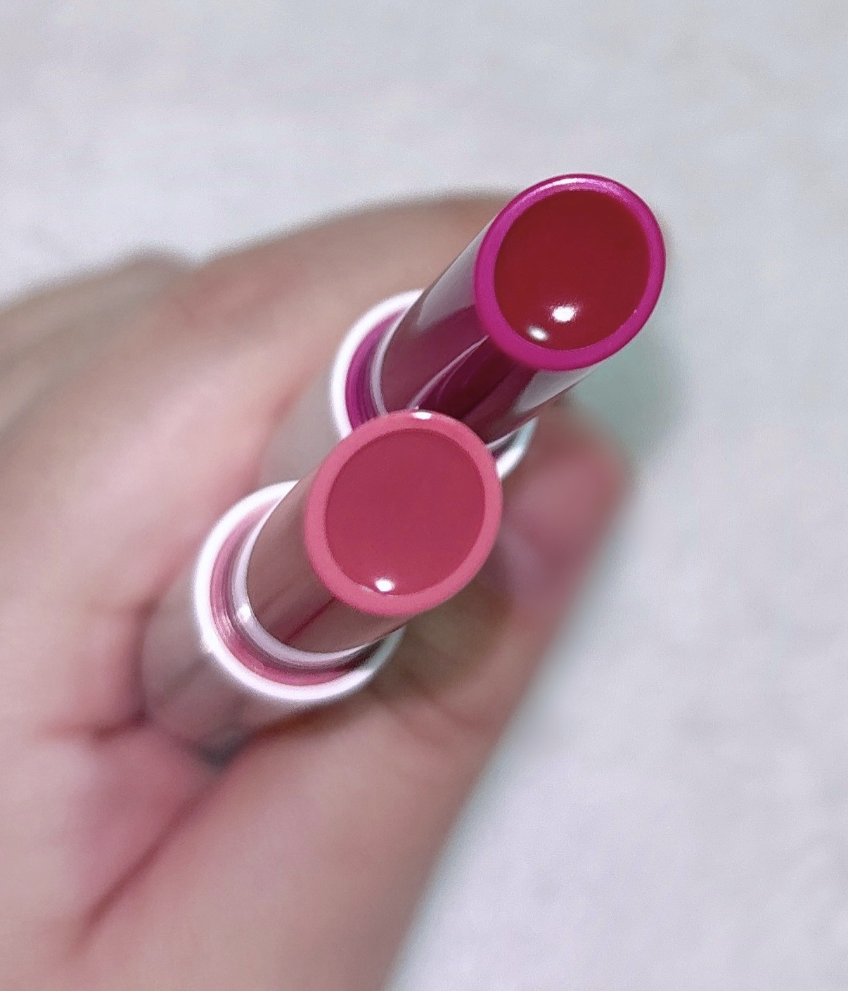 ウォーターグローメルティングバーム/INGA/口紅を使ったクチコミ（2枚目）