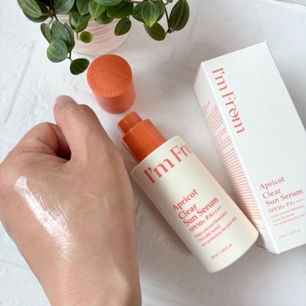 アプリコットクリアサンセラム/I'm from/日焼け止めローションを使ったクチコミ(4枚目)